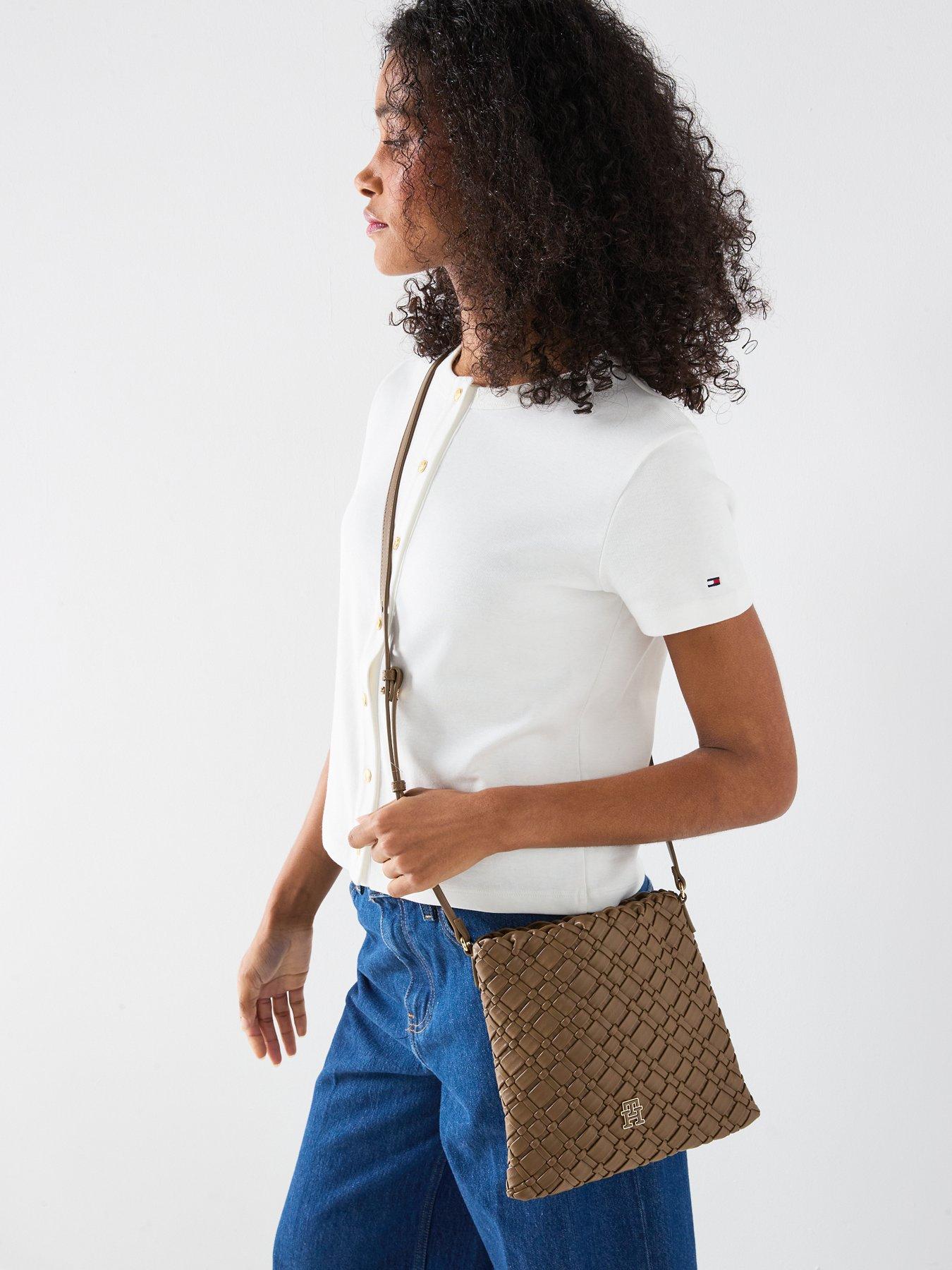 Tommy Hilfiger Gold Button Short Sleeve T-Shirt - White