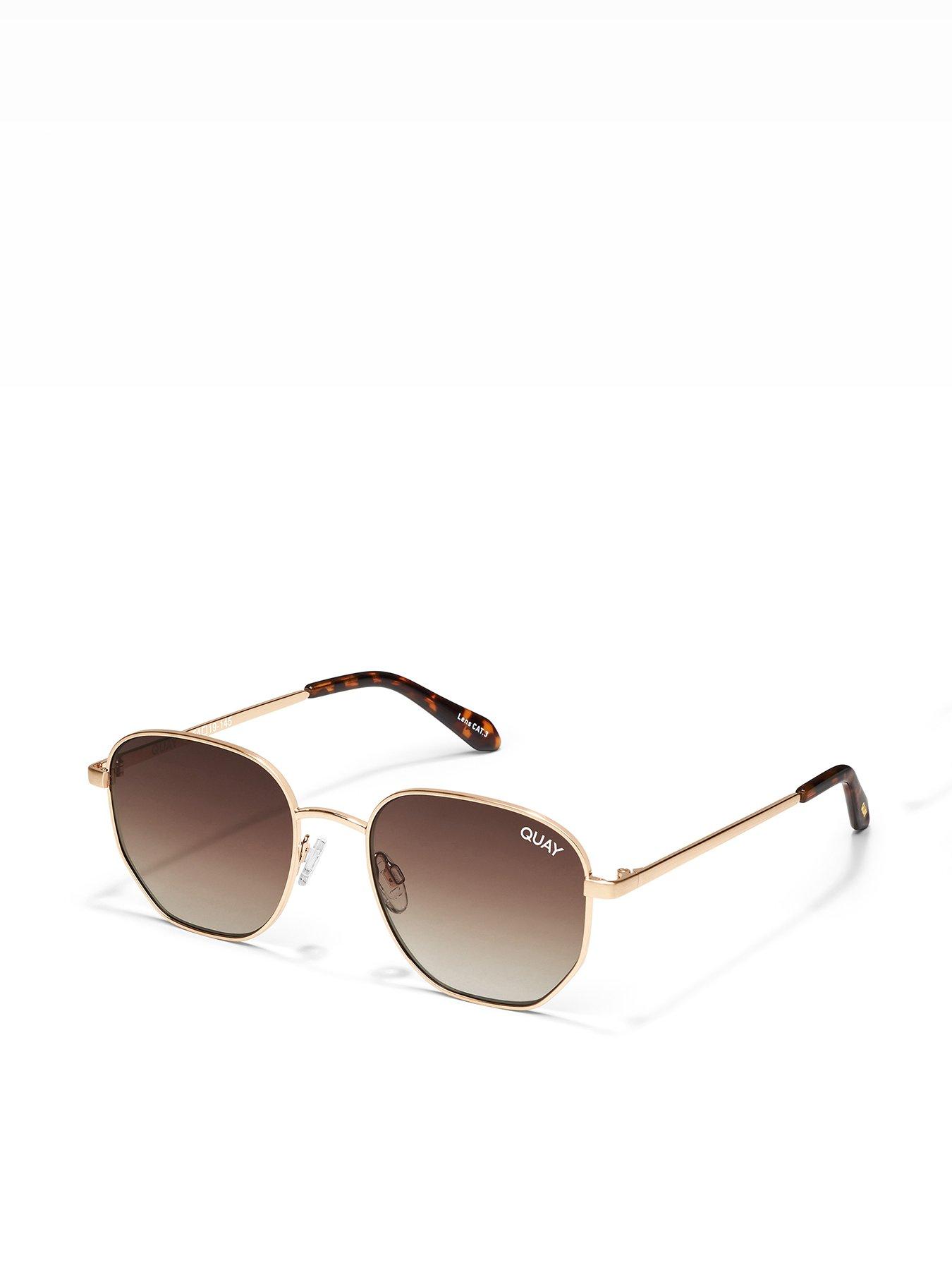 QUAY AUSTRALIA Big Time-brown/gold Brown