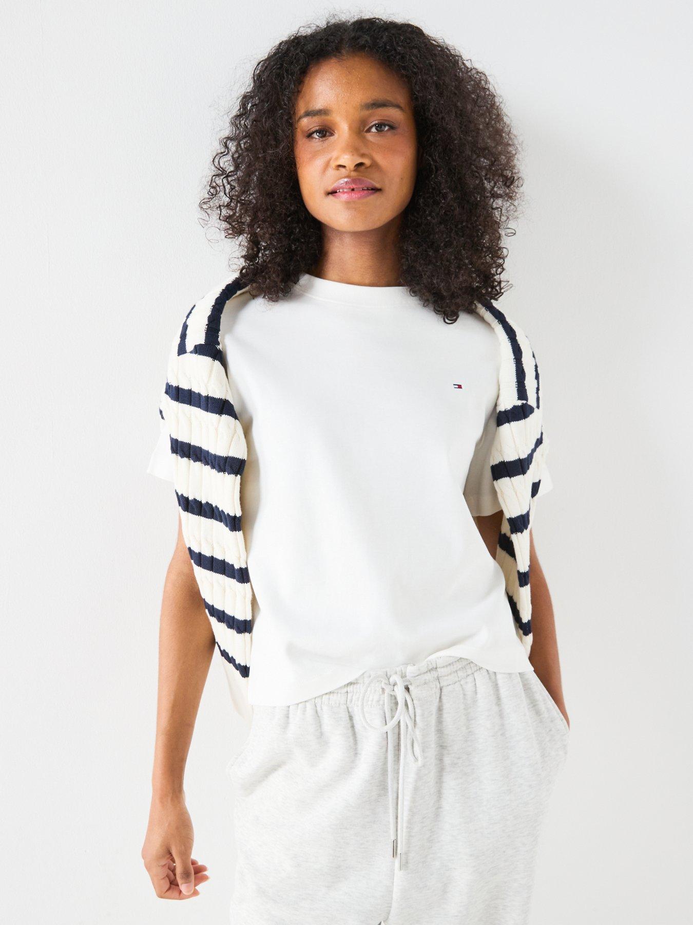 Tommy Hilfiger BOXY INTERLOCK SS C-NK TEE