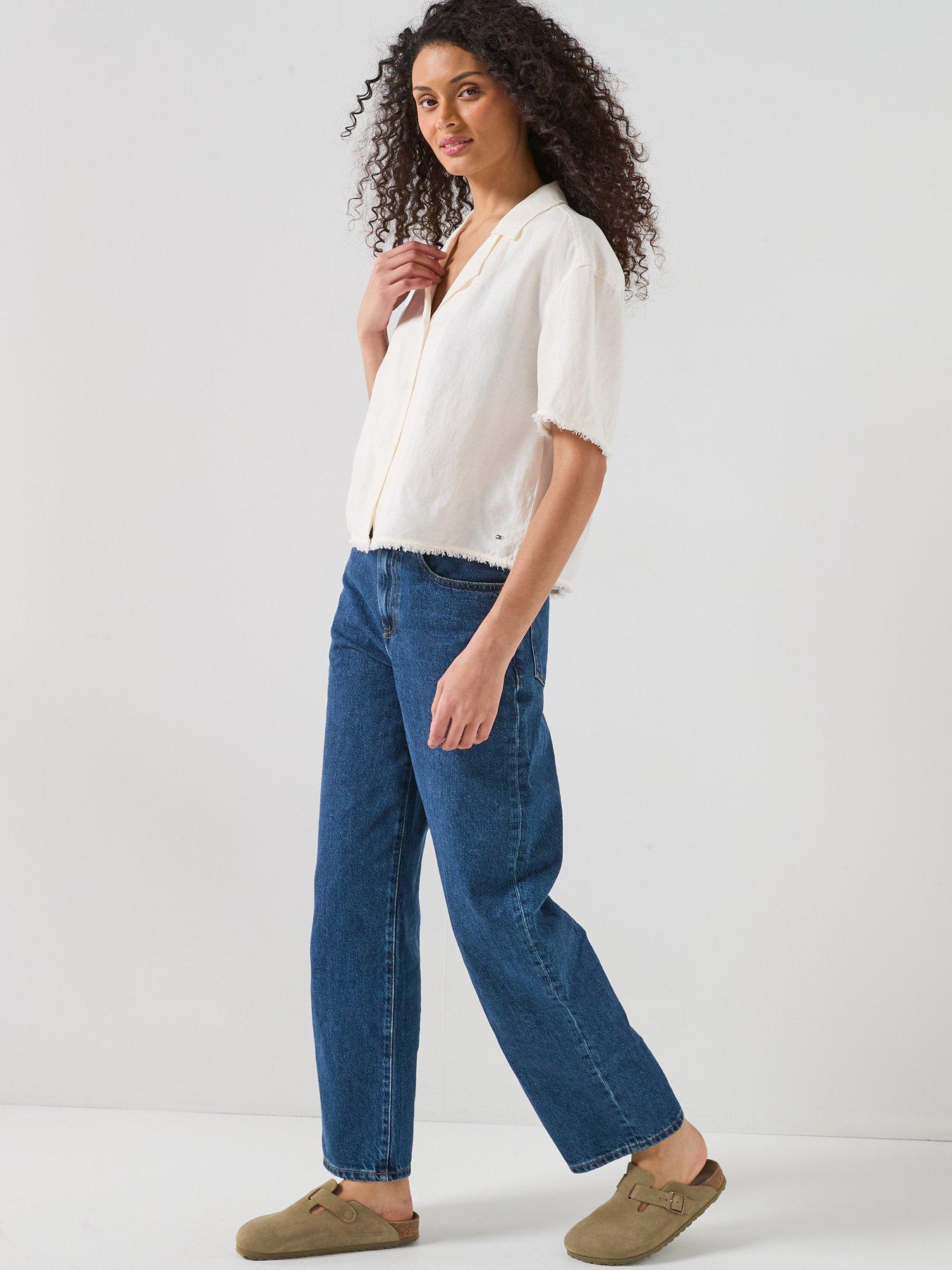 Image 6 of 6 of Tommy Hilfiger Barrel Leg Jeans - Blue