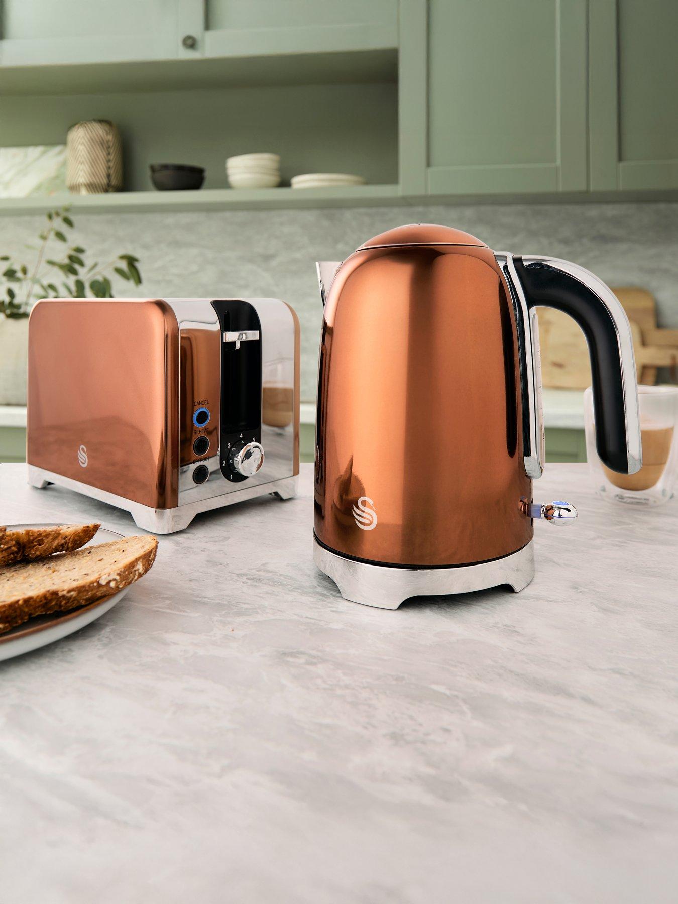 Image 3 of 7 of Swan Solace&nbsp;2 Slice Toaster Twin Pack -&nbsp;Copper