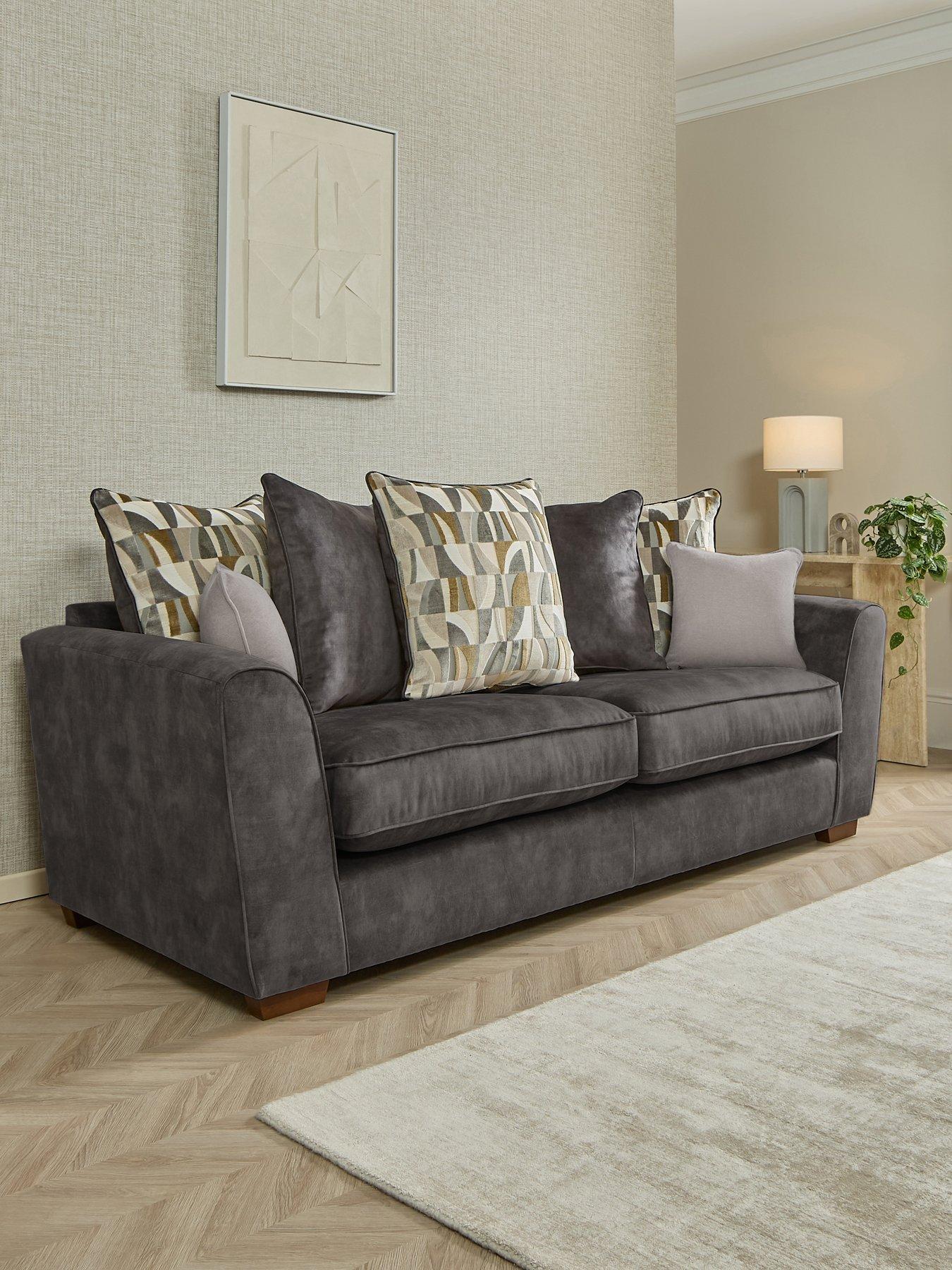 The Very Collection Como Fabric 4 Seater Sofa - Made to Order in the UK