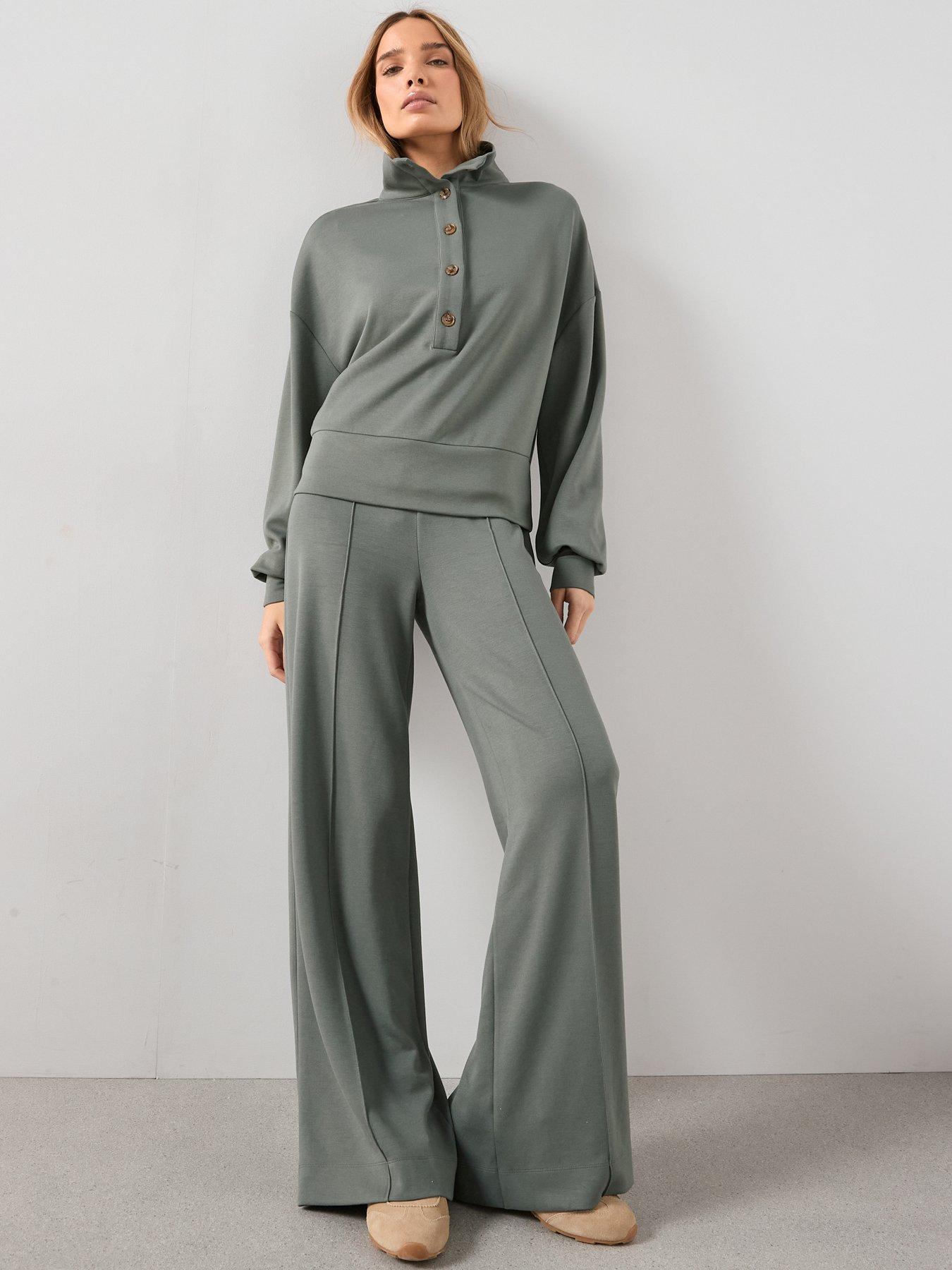The Very Collection Soft Touch Modal Trouser Co-Ord - Green