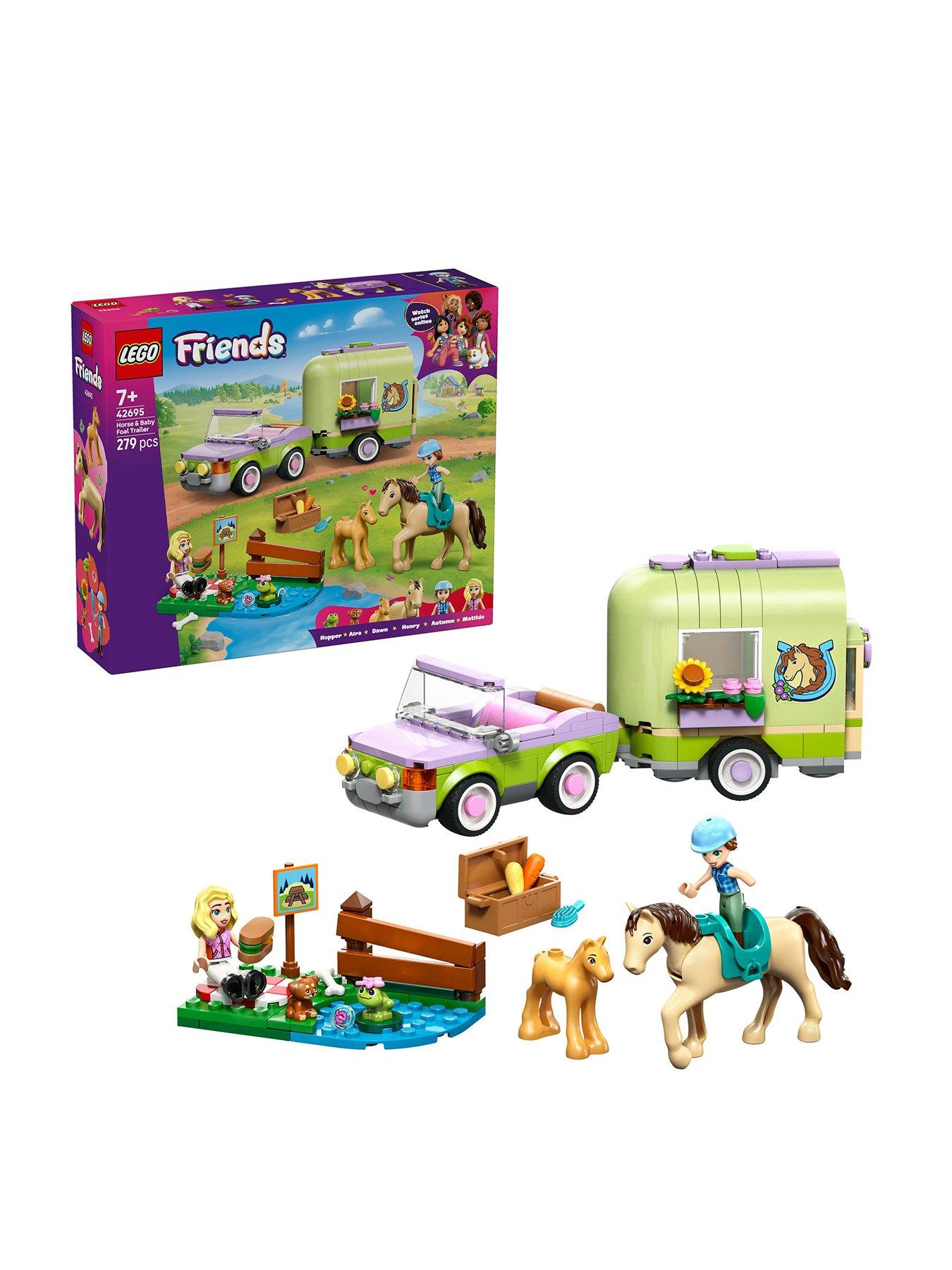 LEGO Friends Horse  &  Baby Foal Trailer Toy Set (42695)