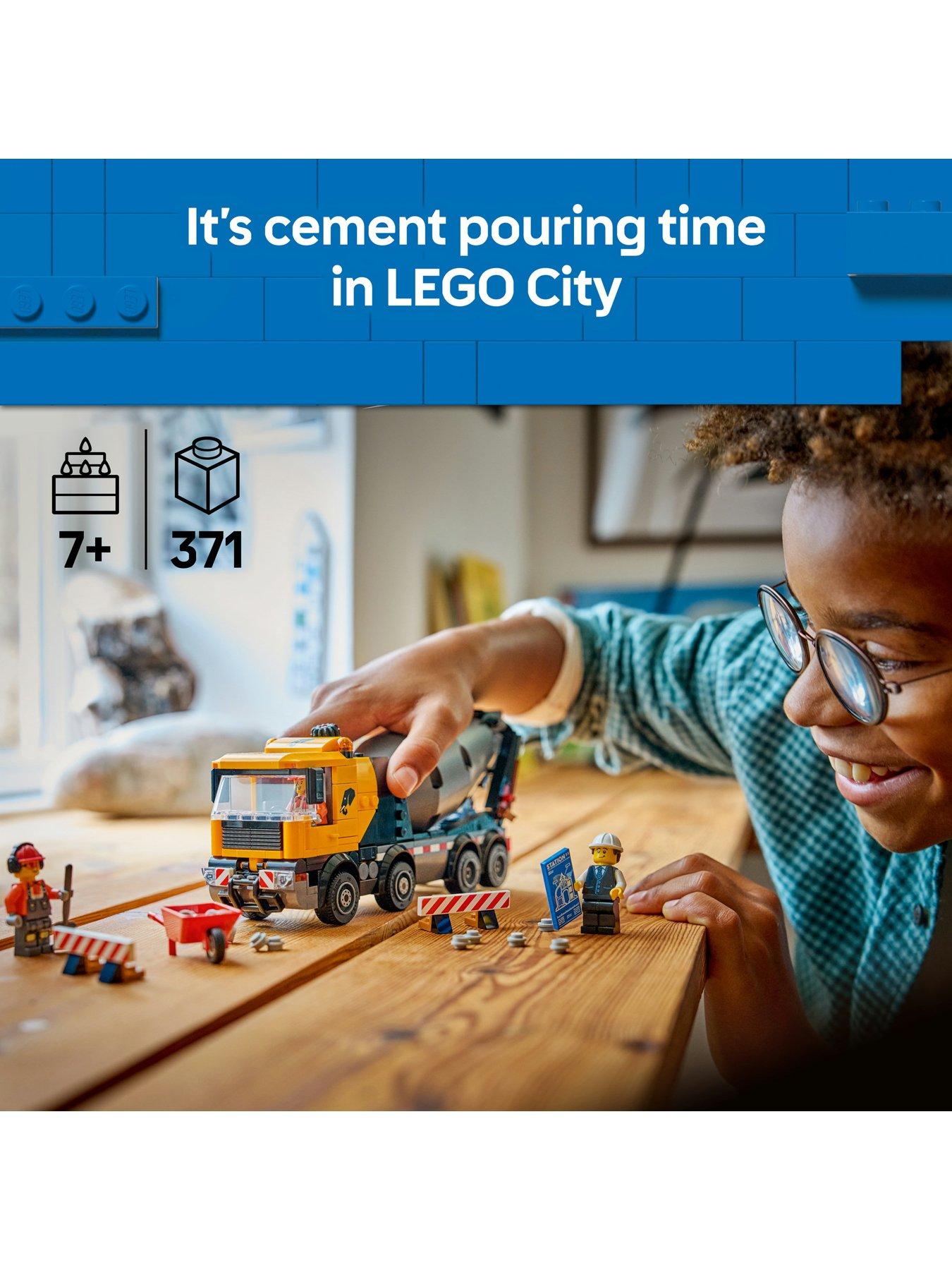 LEGO City Cement Mixer Construction Toy for Kids (60478) | Very