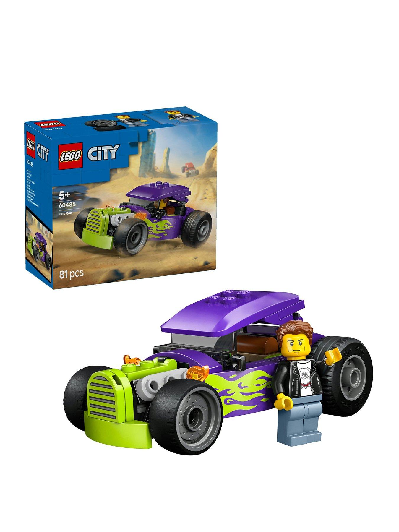 LEGO City Hot Rod Race Car Building Toy and Minifigure (60485)