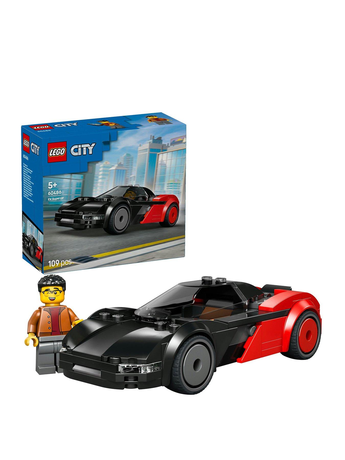 LEGO City EV Supercar Toy Building Kit and Minifigure (60486)