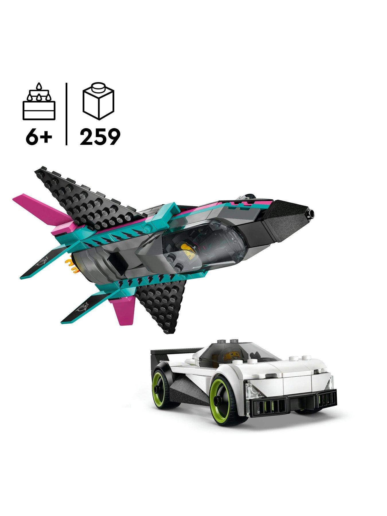 Image 2 of 8 of LEGO City Jet vs. Car &ndash; Toy Cars and Jet Toy Playset (60489)