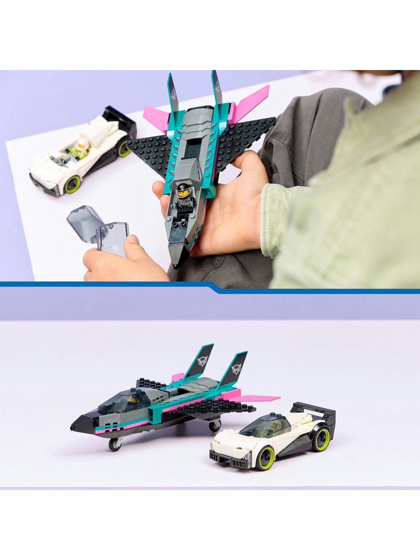 Image 5 of 8 of LEGO City Jet vs. Car &ndash; Toy Cars and Jet Toy Playset (60489)