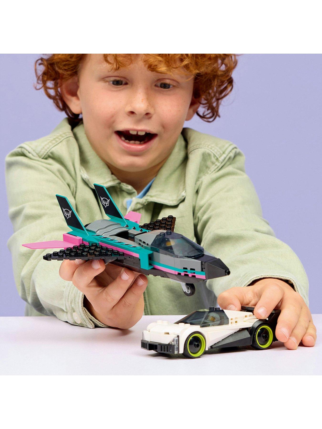Image 6 of 8 of LEGO City Jet vs. Car &ndash; Toy Cars and Jet Toy Playset (60489)