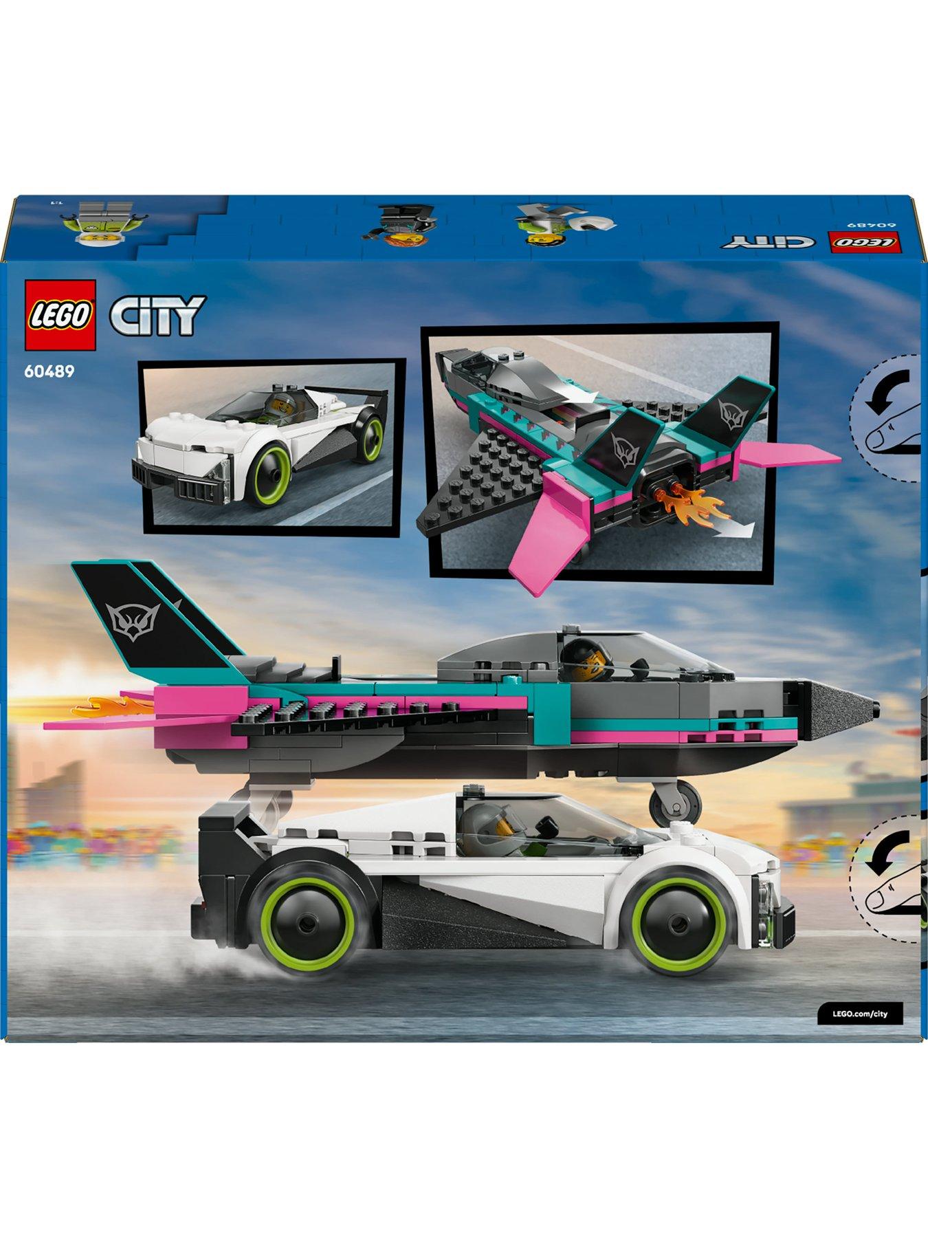 Image 7 of 8 of LEGO City Jet vs. Car &ndash; Toy Cars and Jet Toy Playset (60489)