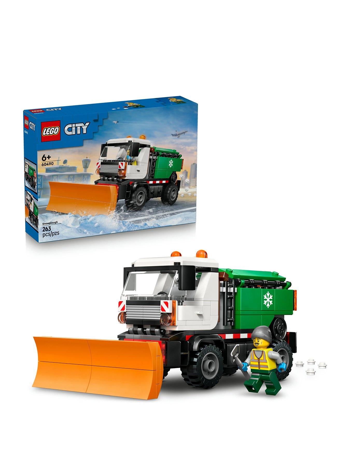 LEGO City Snowplough Truck Toy Vehicle with Minifigure (60490)