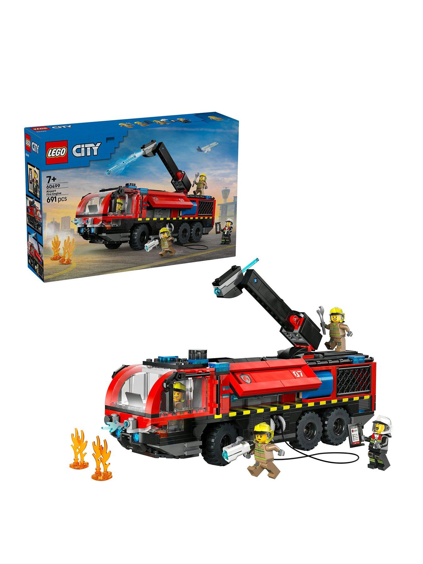 LEGO City Airport Fire Engine - Toy Truck Building Set (60499)