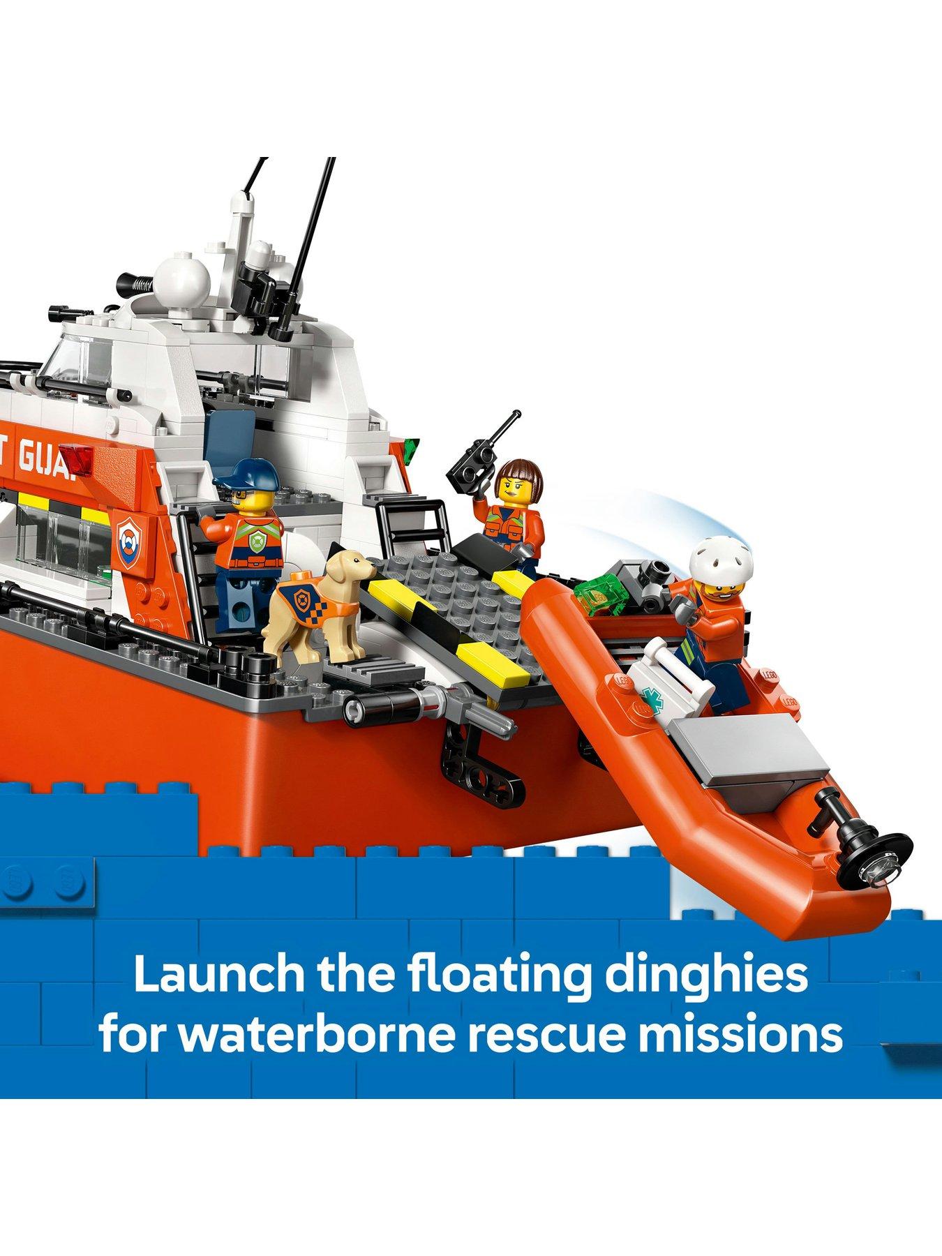 Image 5 of 8 of LEGO City Coast Guard Rescue Boat &amp; Helicopter Playset (60504)