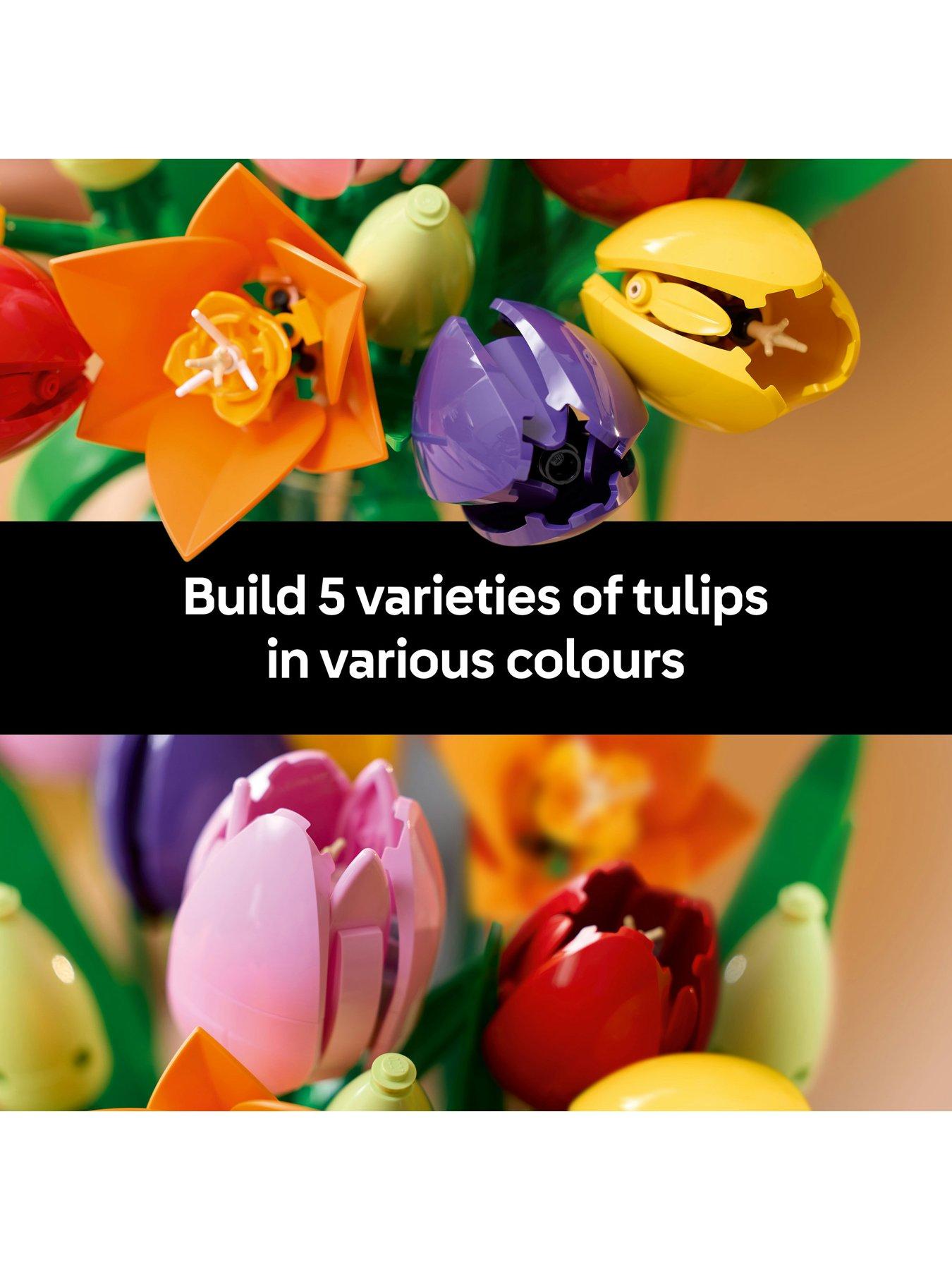 Image 4 of 8 of LEGO Botanical Tulip Bouquet Faux Flowers Set 11501