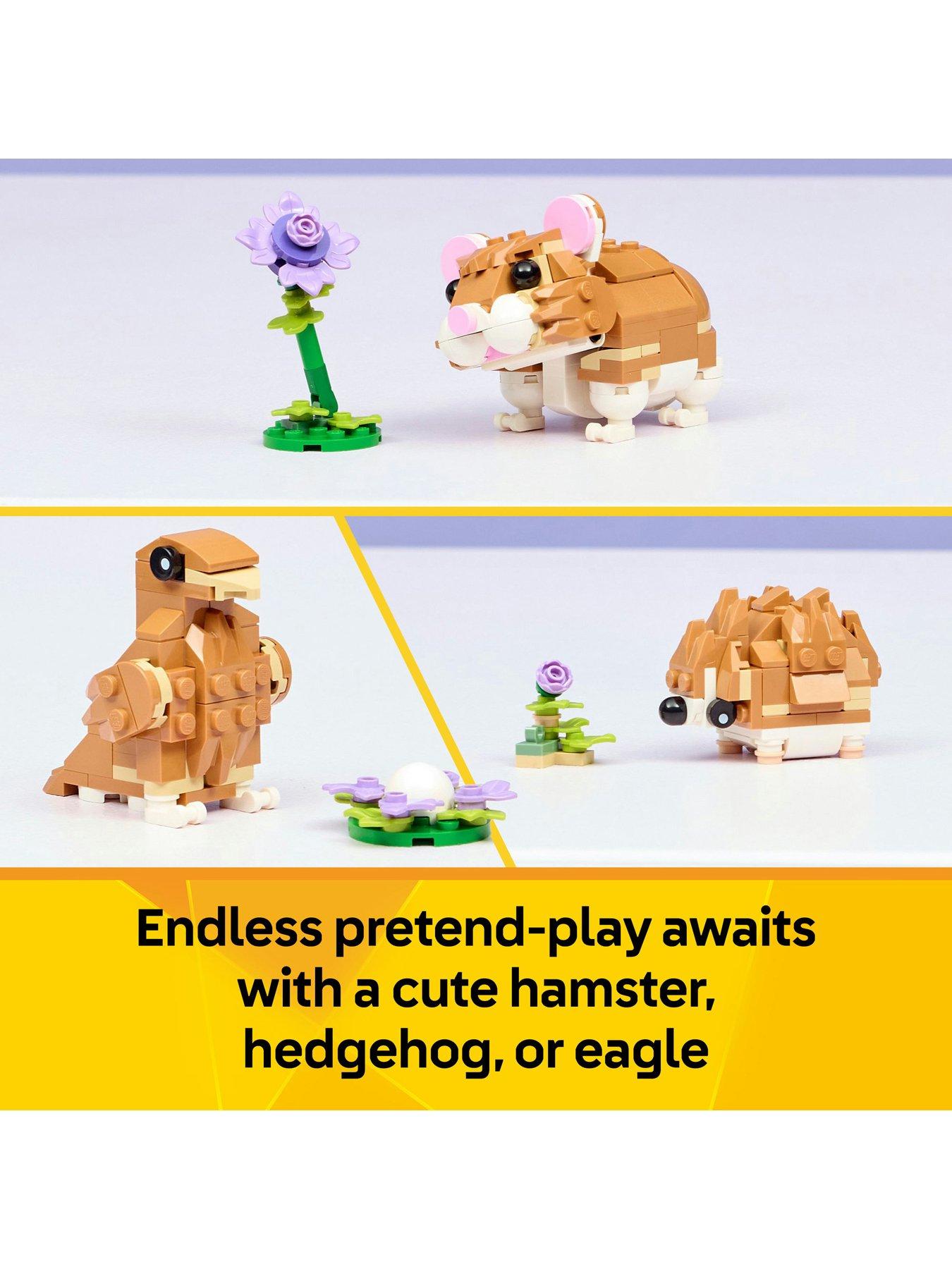Image 3 of 8 of LEGO Creator 3in1 Cute Hamster with a Flower&nbsp;31376
