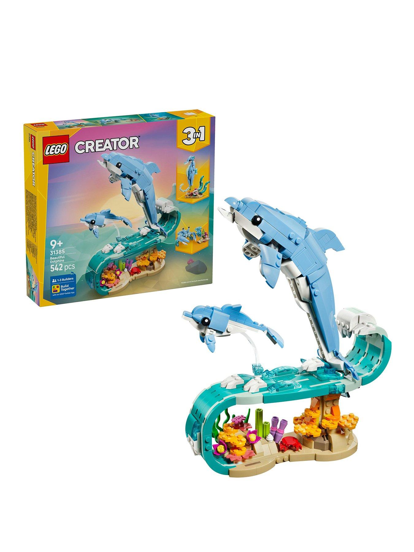 LEGO Creator 3-in-1 Sea Animals: Beautiful Dolphins (31385)