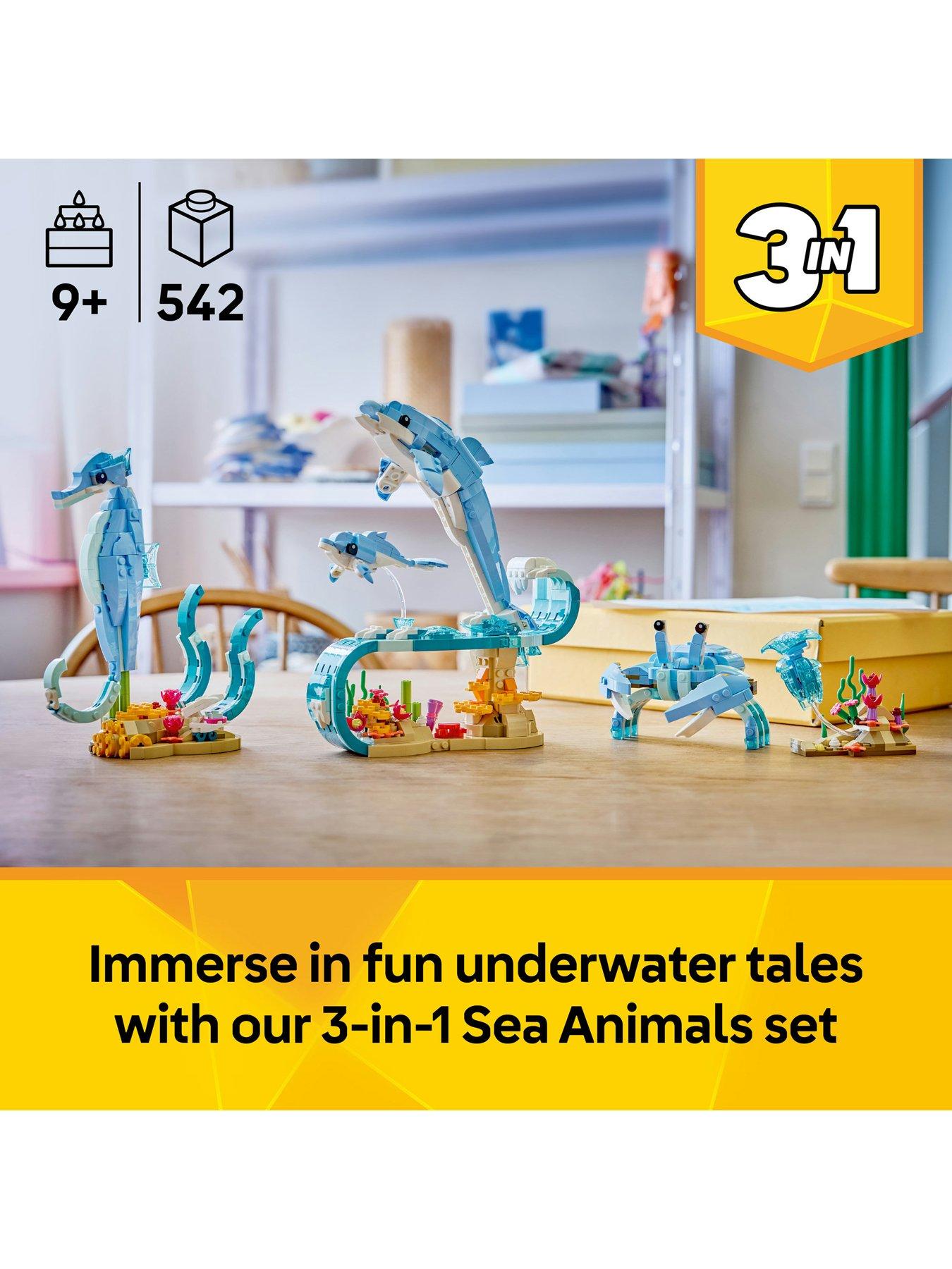 Image 2 of 8 of LEGO Creator 3-in-1 Sea Animals: Beautiful Dolphins&nbsp;31385