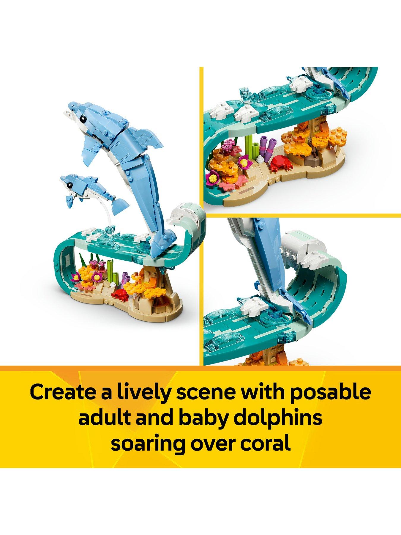 Image 4 of 8 of LEGO Creator 3-in-1 Sea Animals: Beautiful Dolphins&nbsp;31385