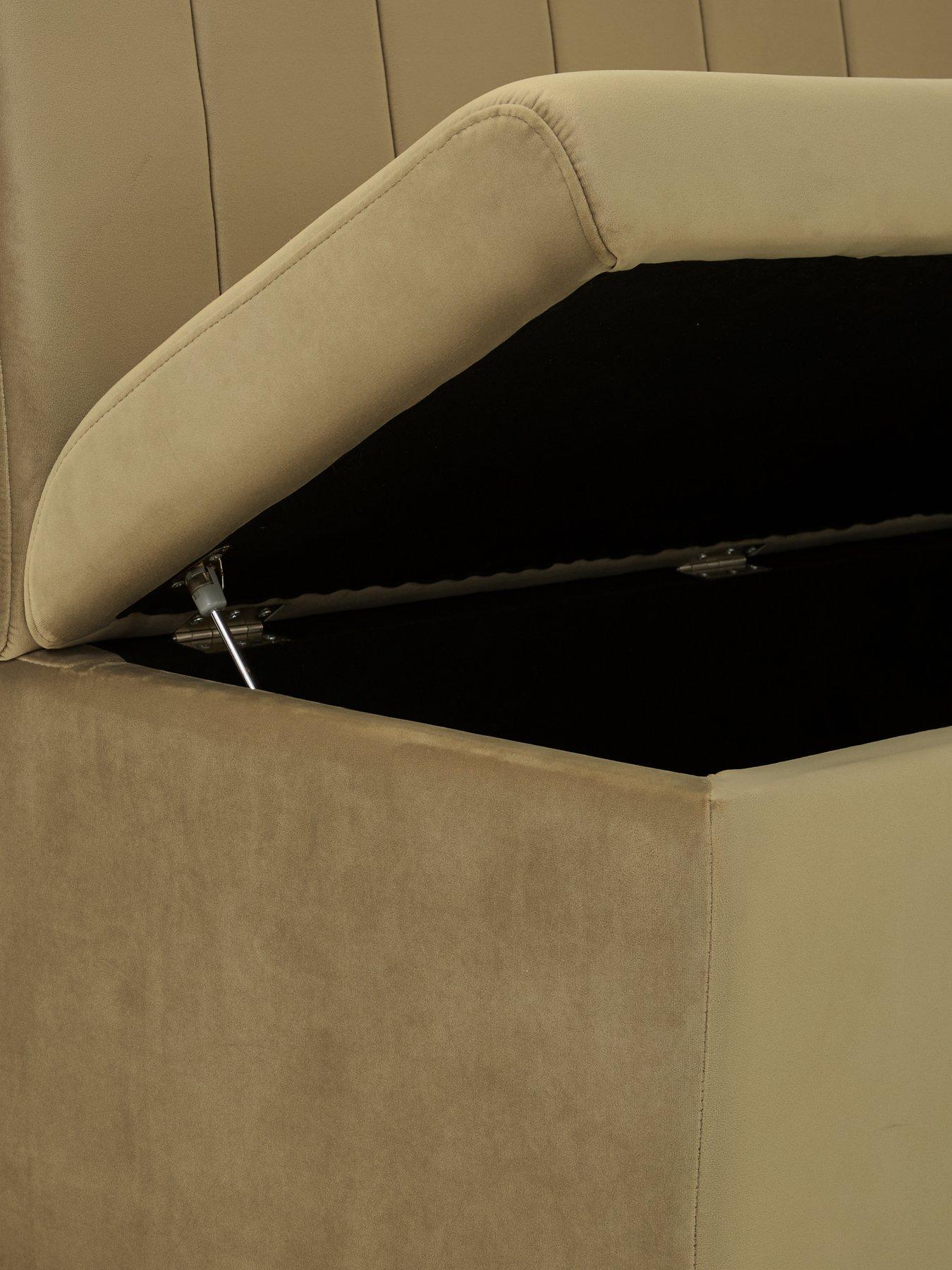 Image 5 of 7 of The Very Collection Sander Corner Storage Booth - Moss Green