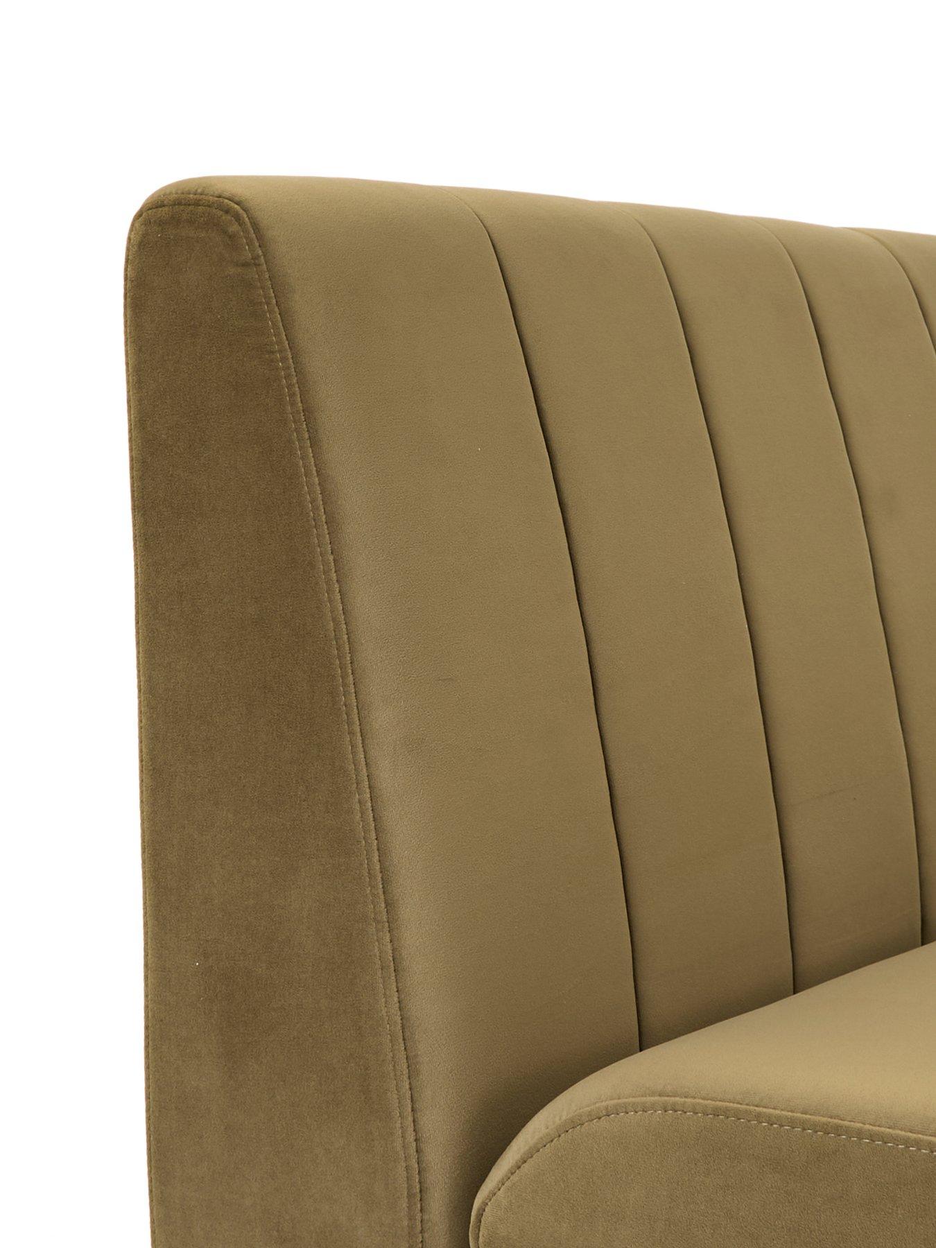 Image 6 of 7 of The Very Collection Sander Corner Storage Booth - Moss Green