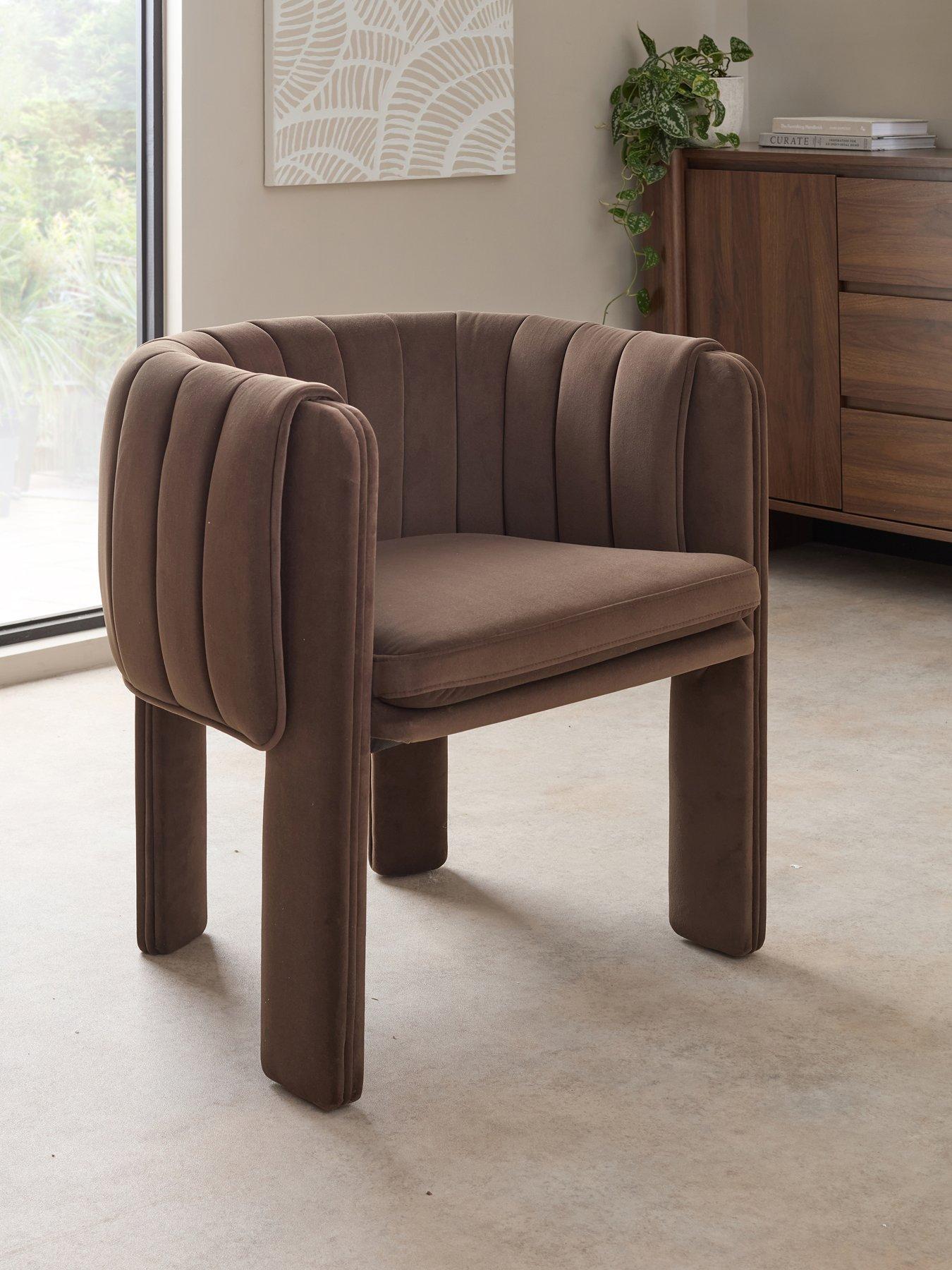 Image 1 of 7 of The Very Collection Mila Double Layer Pleated Dining Chair