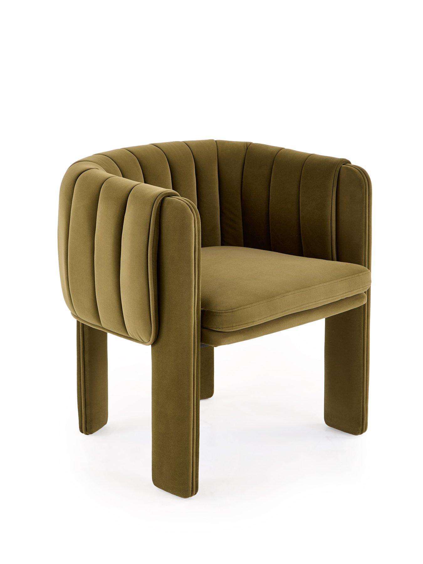 Image 3 of 6 of The Very Collection Mila Double Layer Pleated Dining Chair