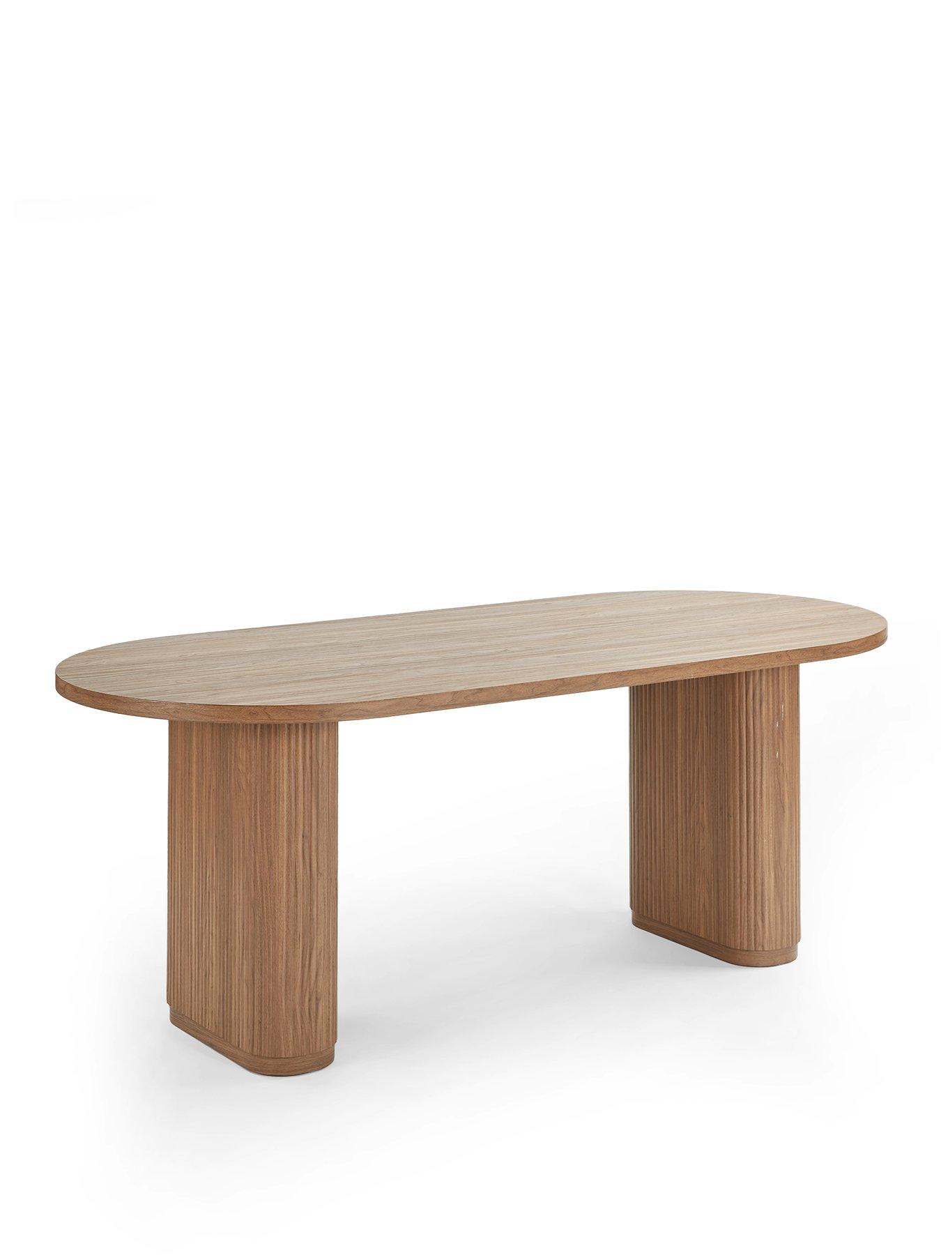 Image 2 of 7 of The Very Collection Carina Mid Oak 200cm Oval Dining Table