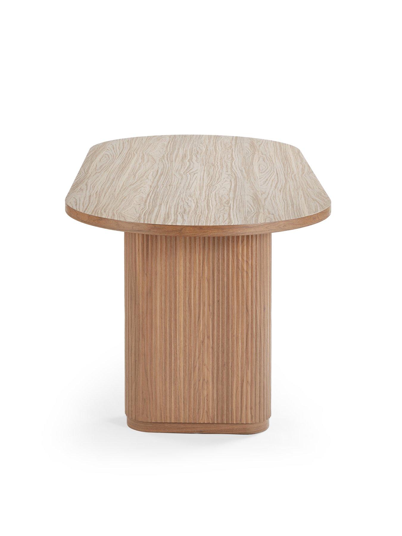 Image 6 of 7 of The Very Collection Carina Mid Oak 200cm Oval Dining Table
