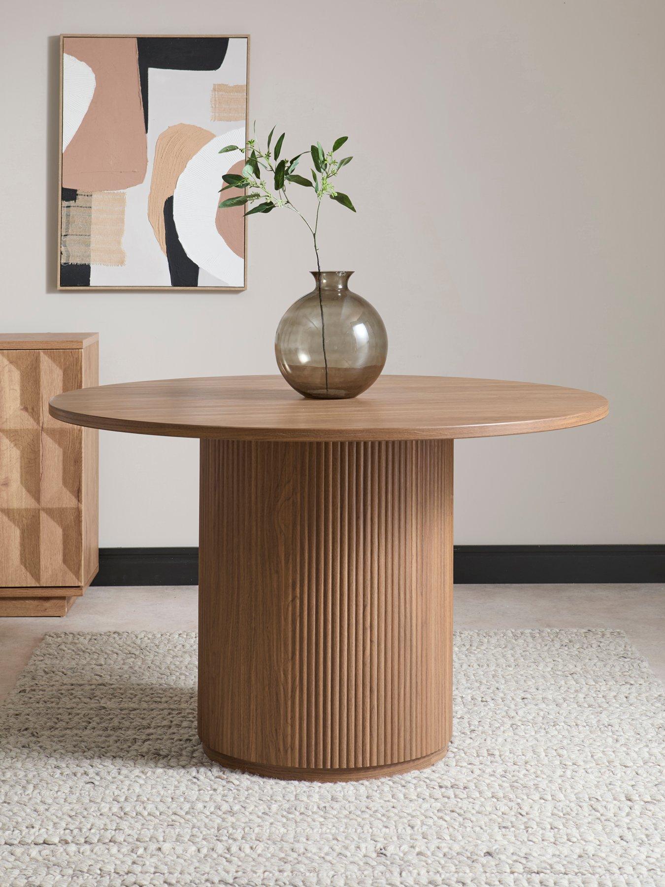 The Very Collection Carina Mid Oak 120cm Round Dining Table