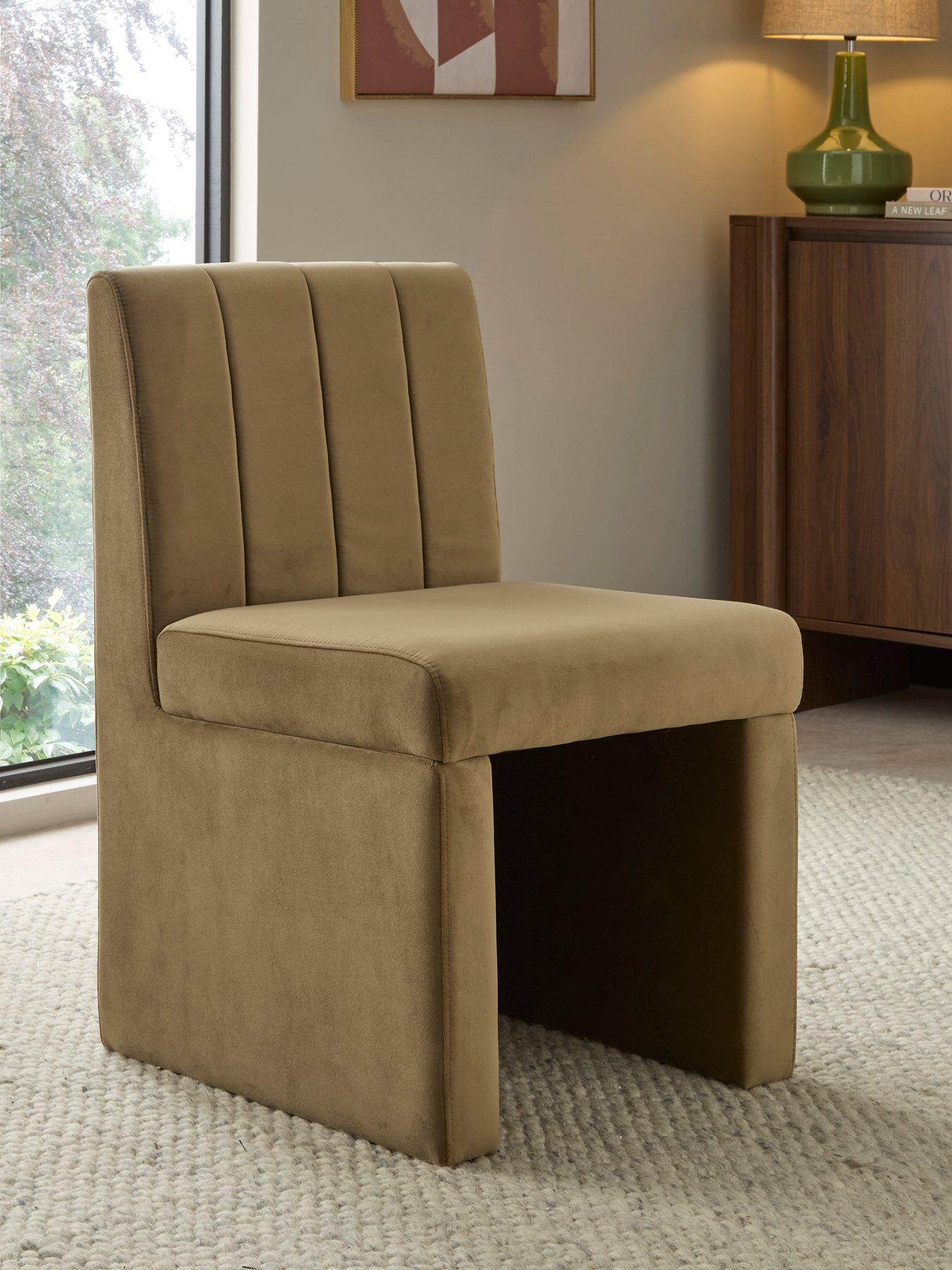 Image 1 of 6 of The Very Collection Sander Dining Chair - Moss Green