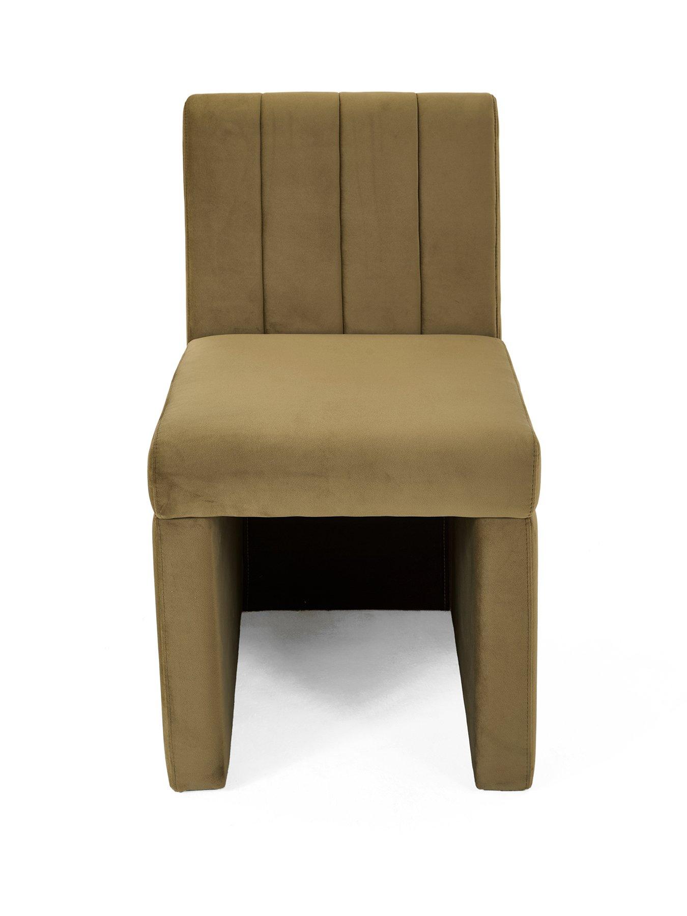Image 2 of 6 of The Very Collection Sander Dining Chair - Moss Green