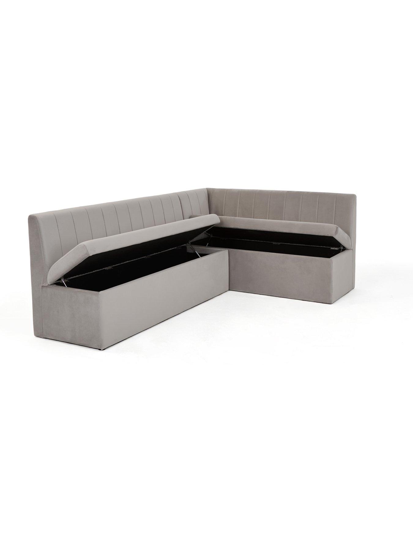 Image 4 of 7 of The Very Collection Sander Corner Storage Bench&nbsp;- Grey - FSC&reg; Certified