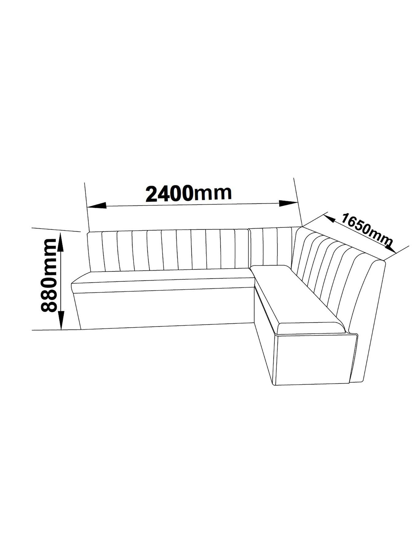 Image 7 of 7 of The Very Collection Sander Corner Storage Bench&nbsp;- Grey - FSC&reg; Certified