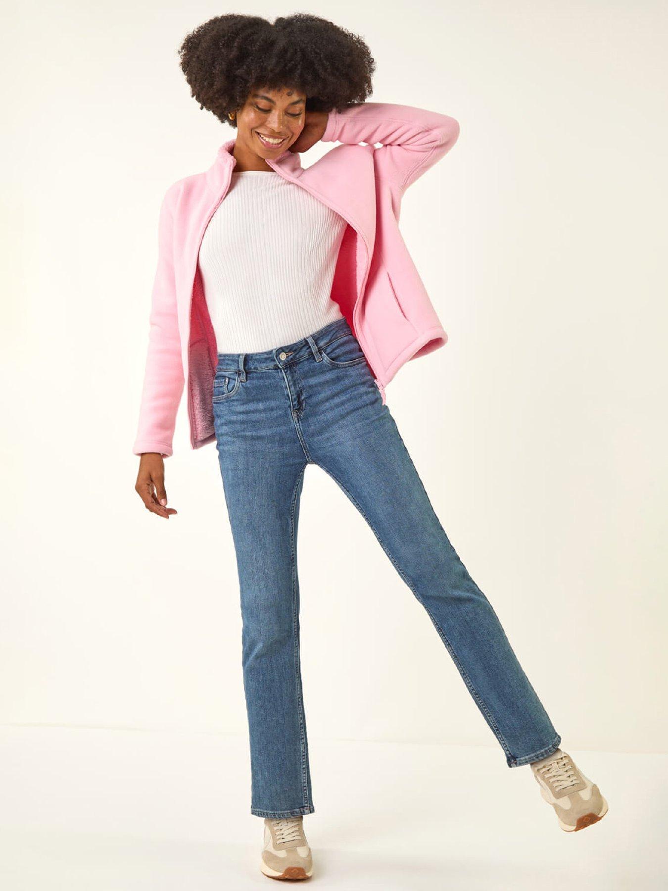 Image 3 of 5 of Roman Reversible Fleece Zip Jacket - Pink