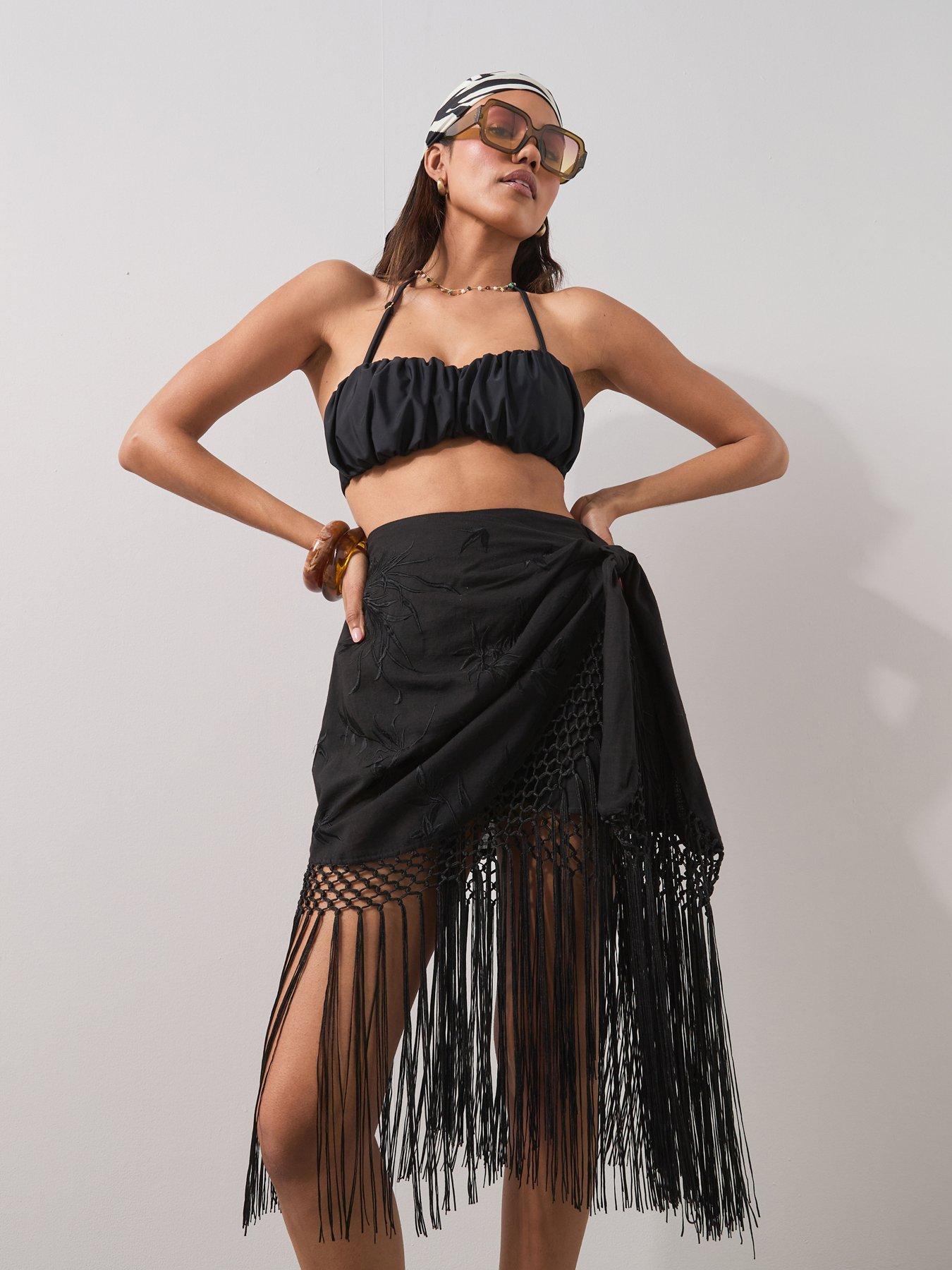 The Very Collection Fringed Beach Skirt