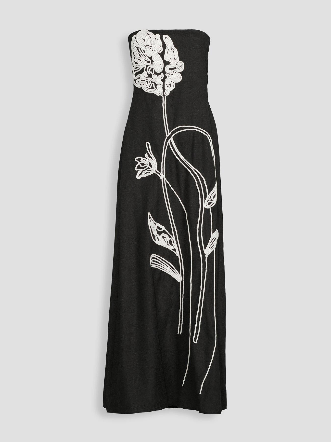 The Very Collection Embroidered Bandeau Beach Dress | Very