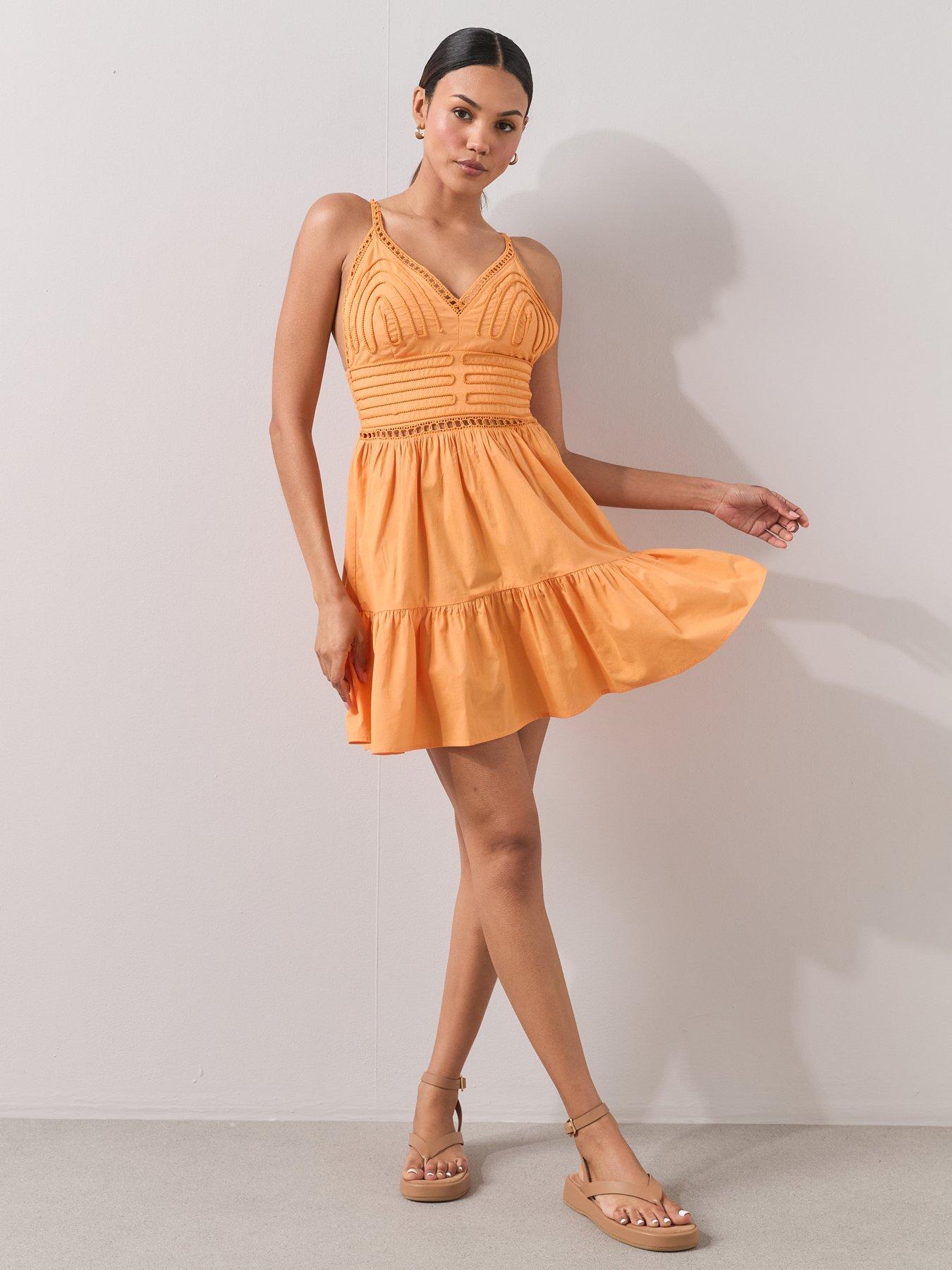 Image 3 of 7 of The Very Collection Tiered Mini Dress - Multi