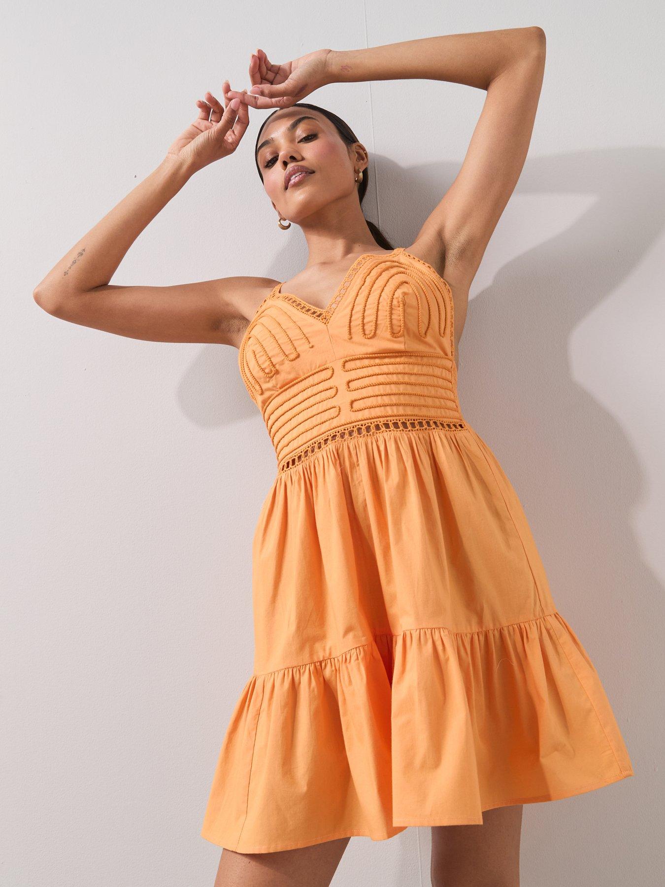 Image 5 of 7 of The Very Collection Tiered Mini Dress - Multi