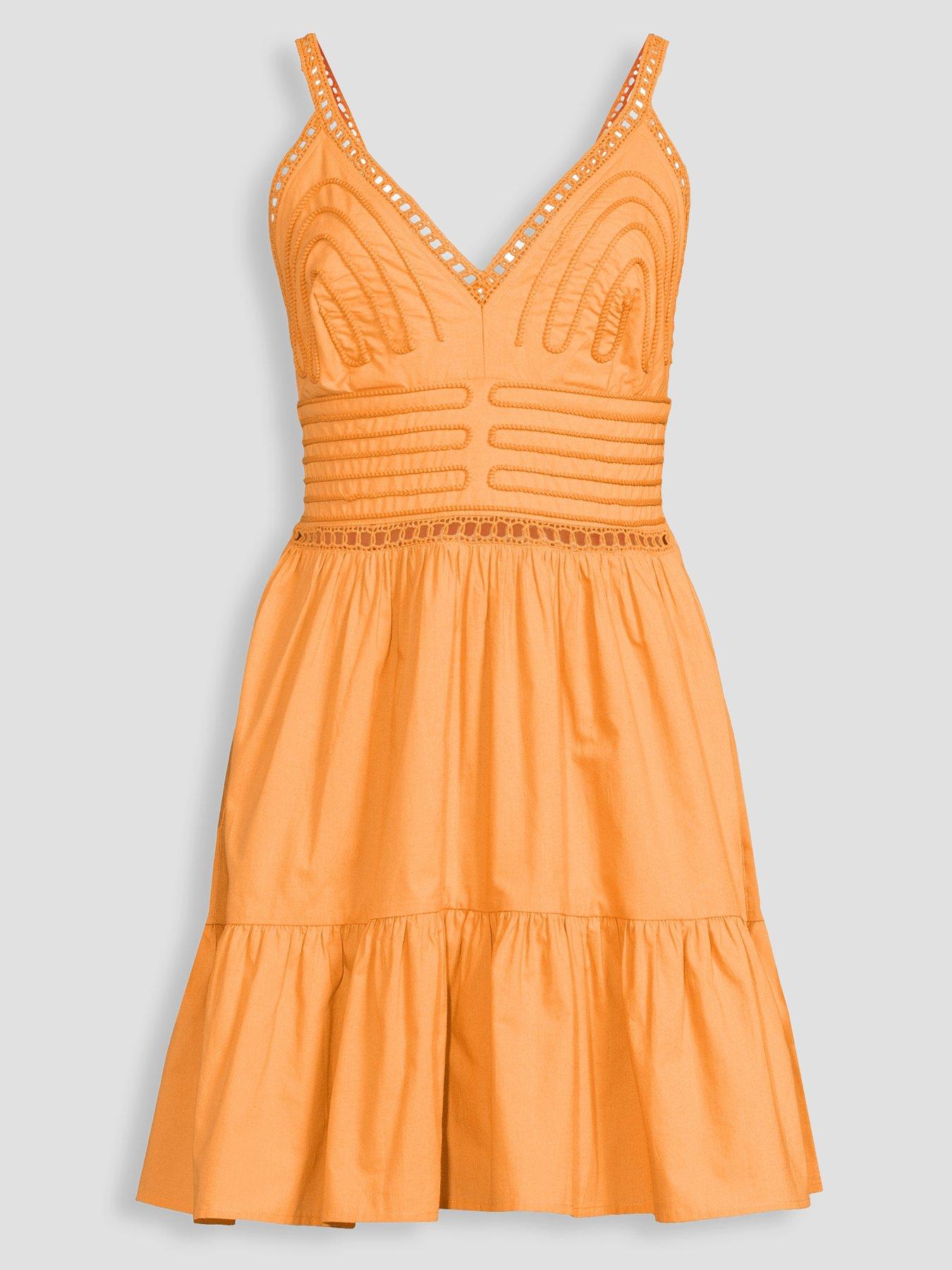 Image 7 of 7 of The Very Collection Tiered Mini Dress - Multi