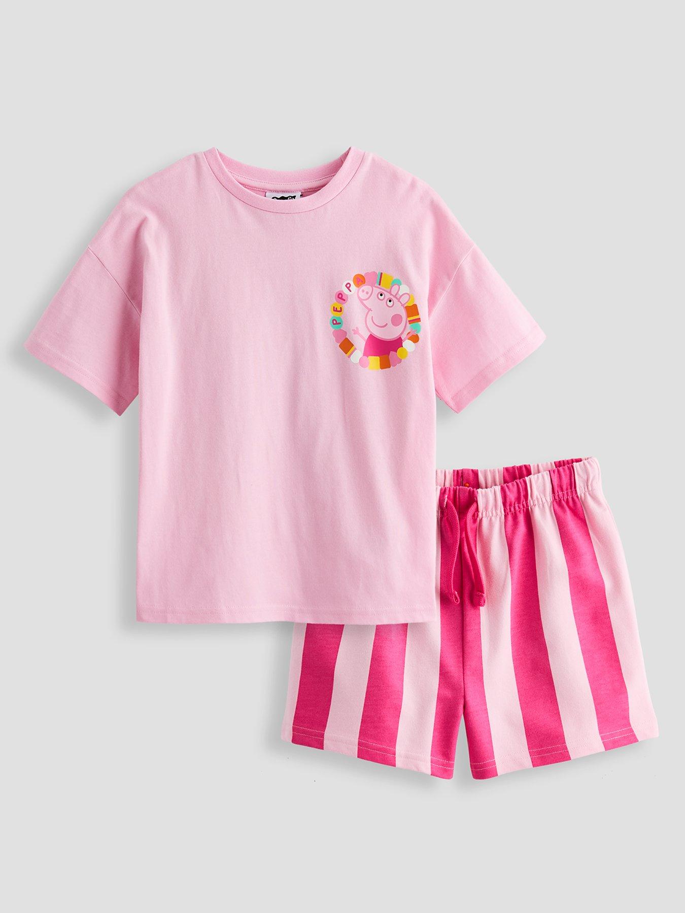 Peppa Pig Friendship Bracelet Stripe Short Set - Pink
