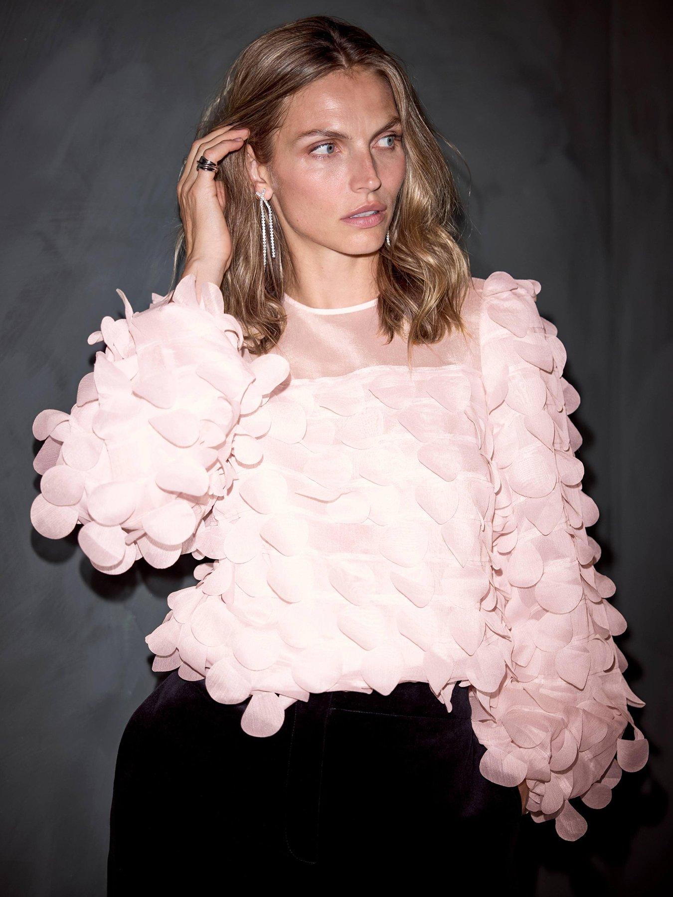 Image 3 of 6 of Mint Velvet Pink Texture Top