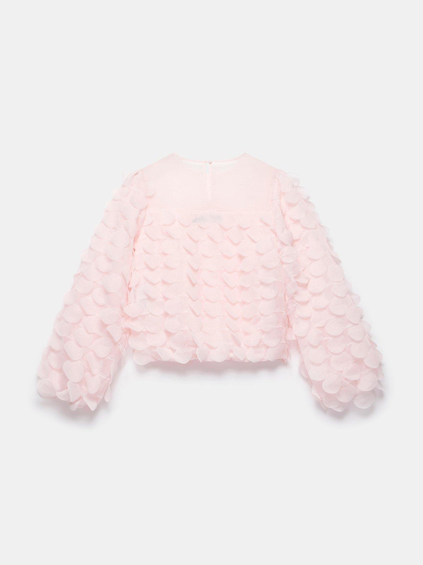 Image 6 of 6 of Mint Velvet Pink Texture Top