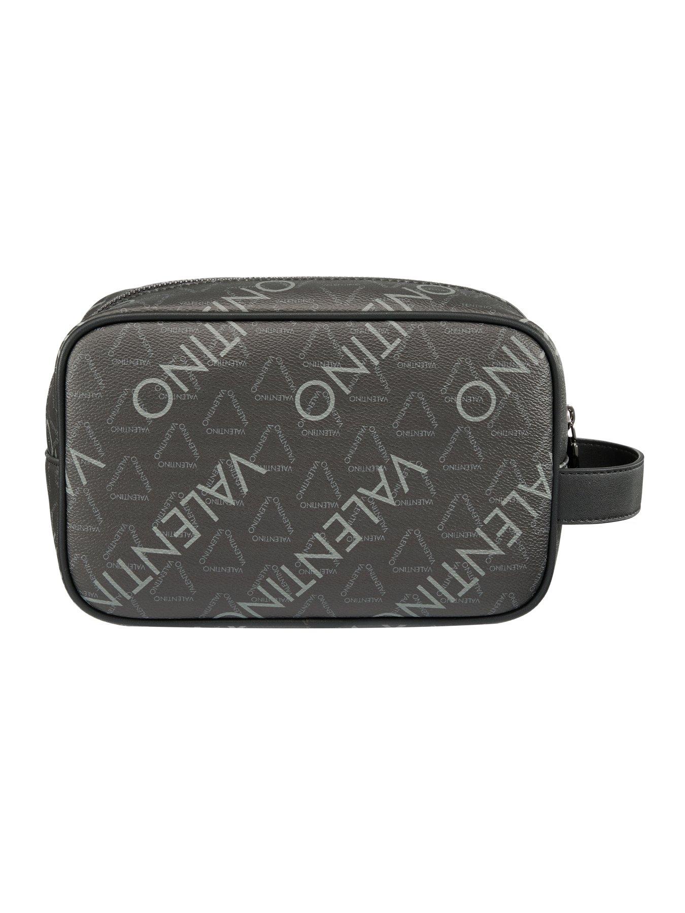 Image 2 of 4 of Valentino Zefir All-Over Logo Soft Washbag - Black