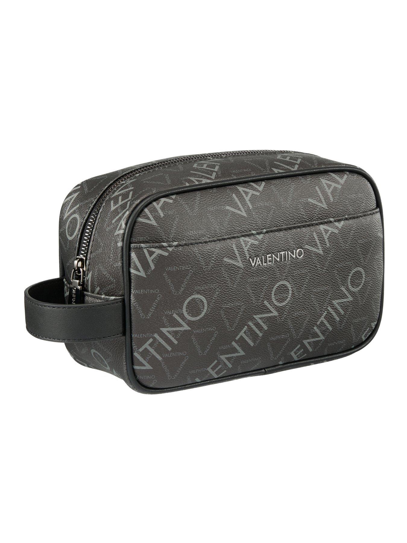 Image 3 of 4 of Valentino Zefir All-Over Logo Soft Washbag - Black