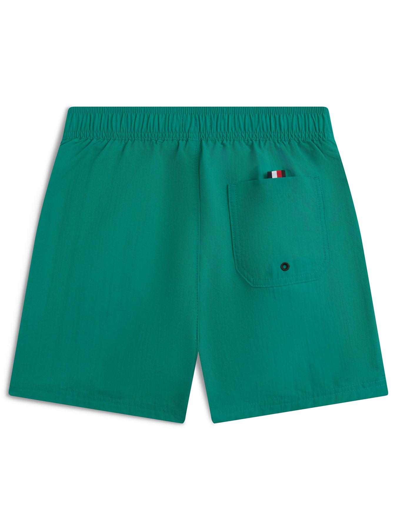 Image 2 of 2 of Tommy Hilfiger Boys Medium Drawstring Swimshort - Green