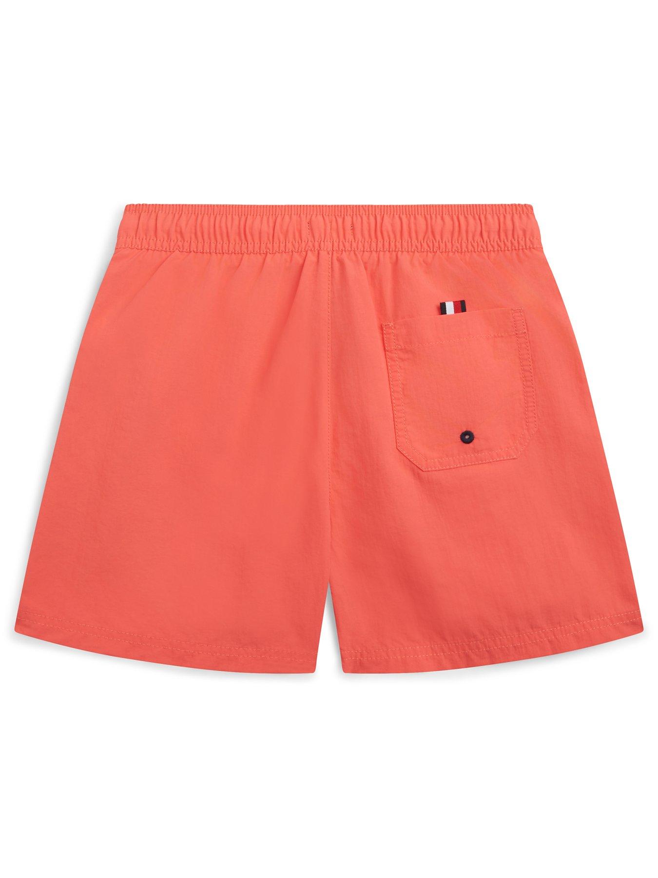 Image 2 of 2 of Tommy Hilfiger Boys Medium Drawstring Swimshort - Orange