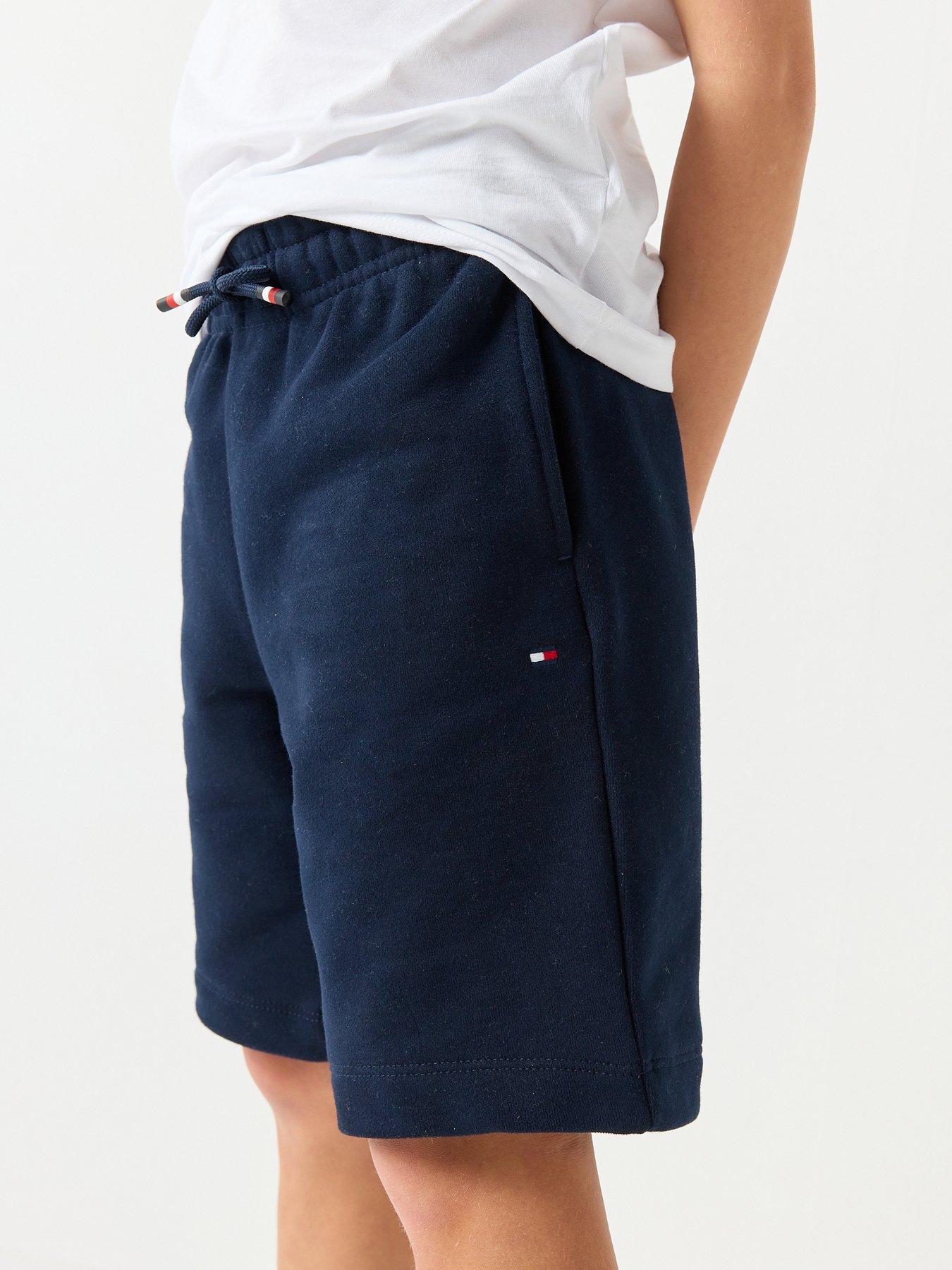 Image 4 of 6 of Tommy Hilfiger Boys Monotype Graphic Short Sleeve T-Shirt And Short Set - White