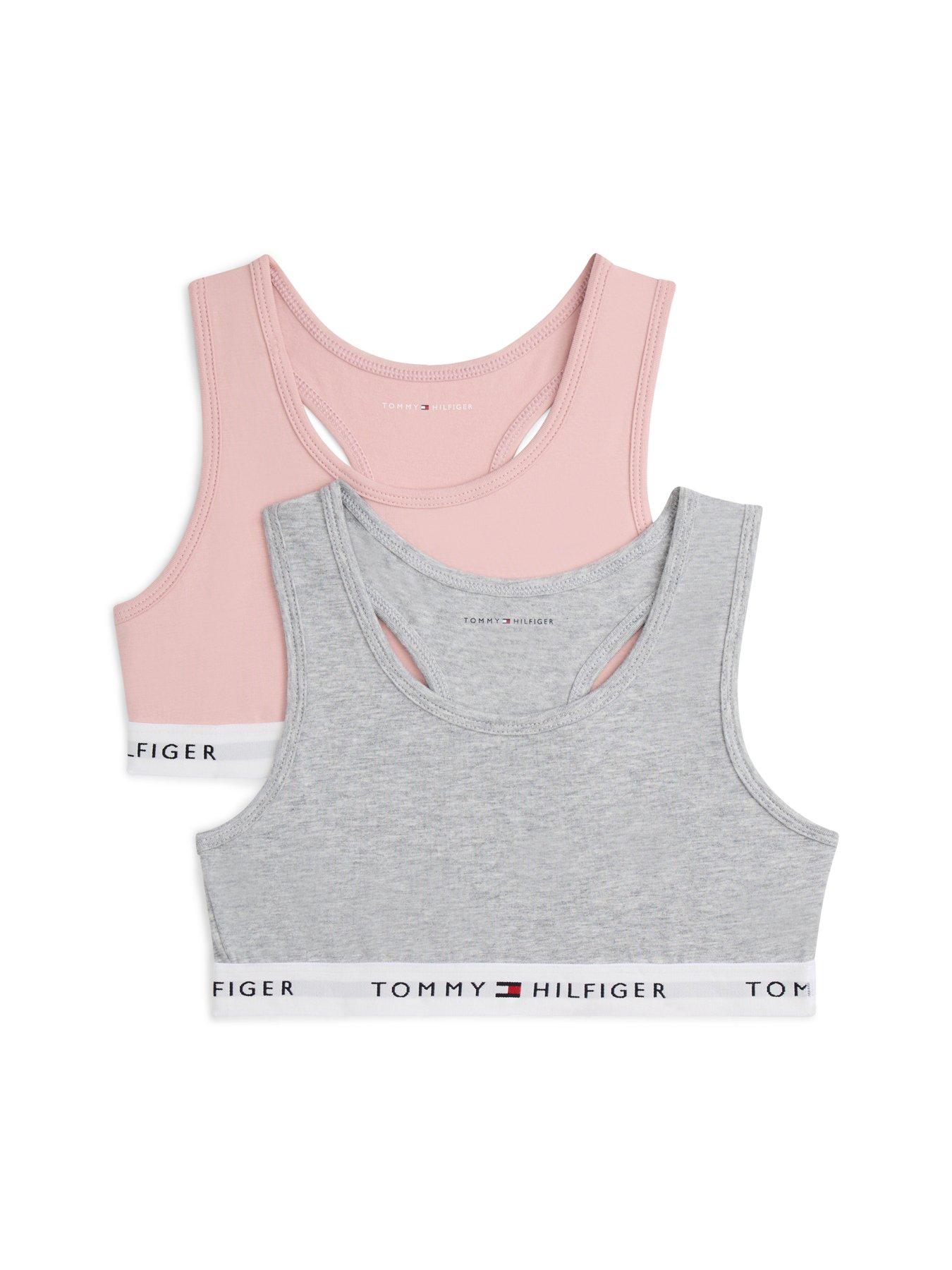 Tommy Hilfiger Girls 2 Pack Bralette, Multi, Size Age: 8-10 Years