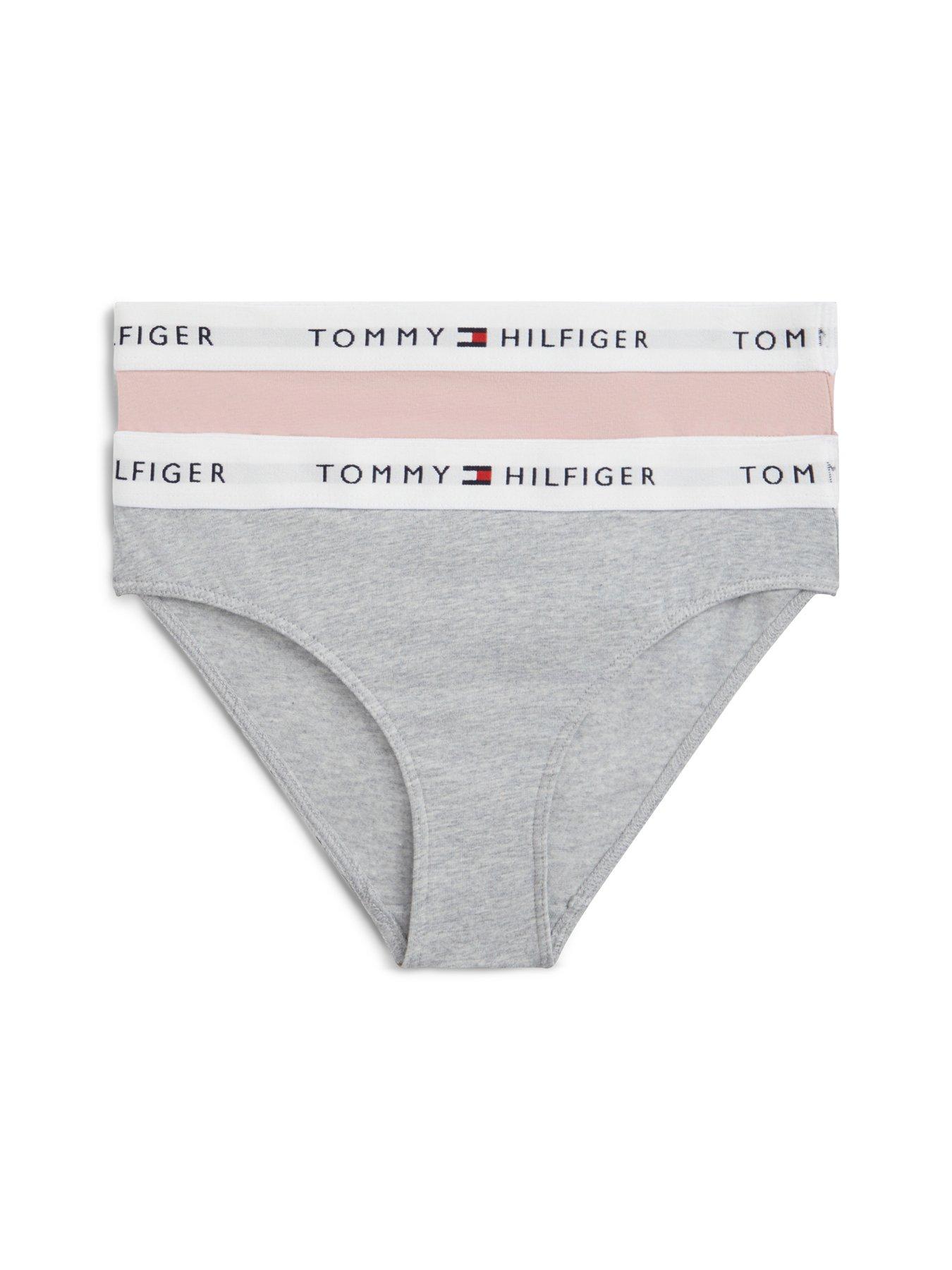 Tommy Hilfiger Girls 2 Pack Bikini Brief, Multi, Size Age: 10-12 Years